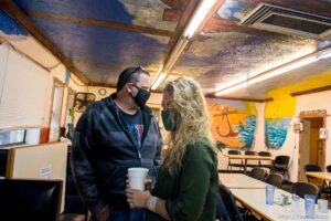 (Trent Nelson  |  The Salt Lake Tribune) David and Angeline Law at Virg's restaurant in Erda on Tuesday, Dec. 22, 2020. The restaurant is closing on Sunday, Dec. 27.