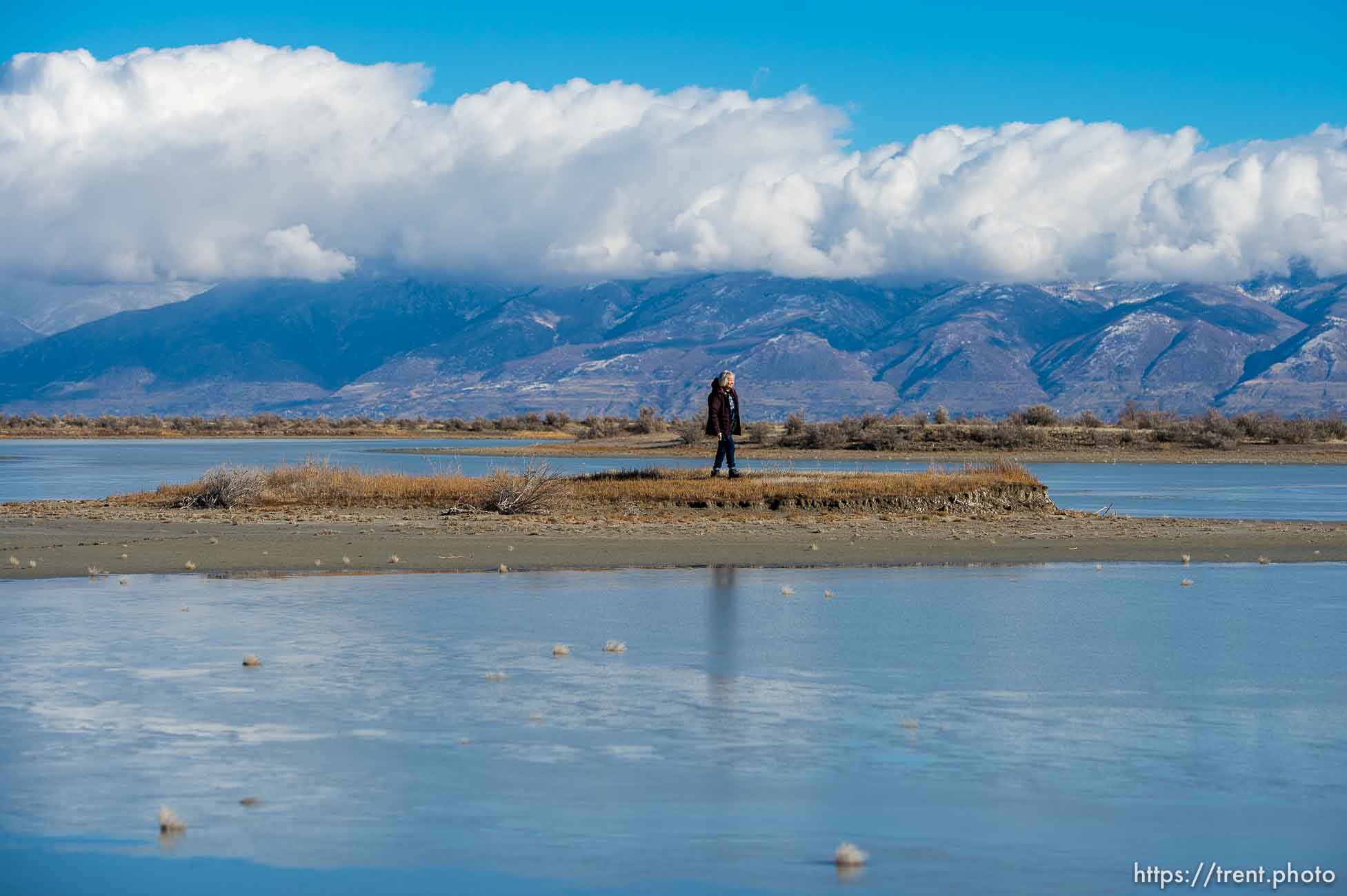 (Trent Nelson  |  The Salt Lake Tribune) Ella Sorensen, manager of Audubon’s Gillmor Sanctuary on the Great Salt Lake's South Shore on Wednesday, Dec. 23, 2020.