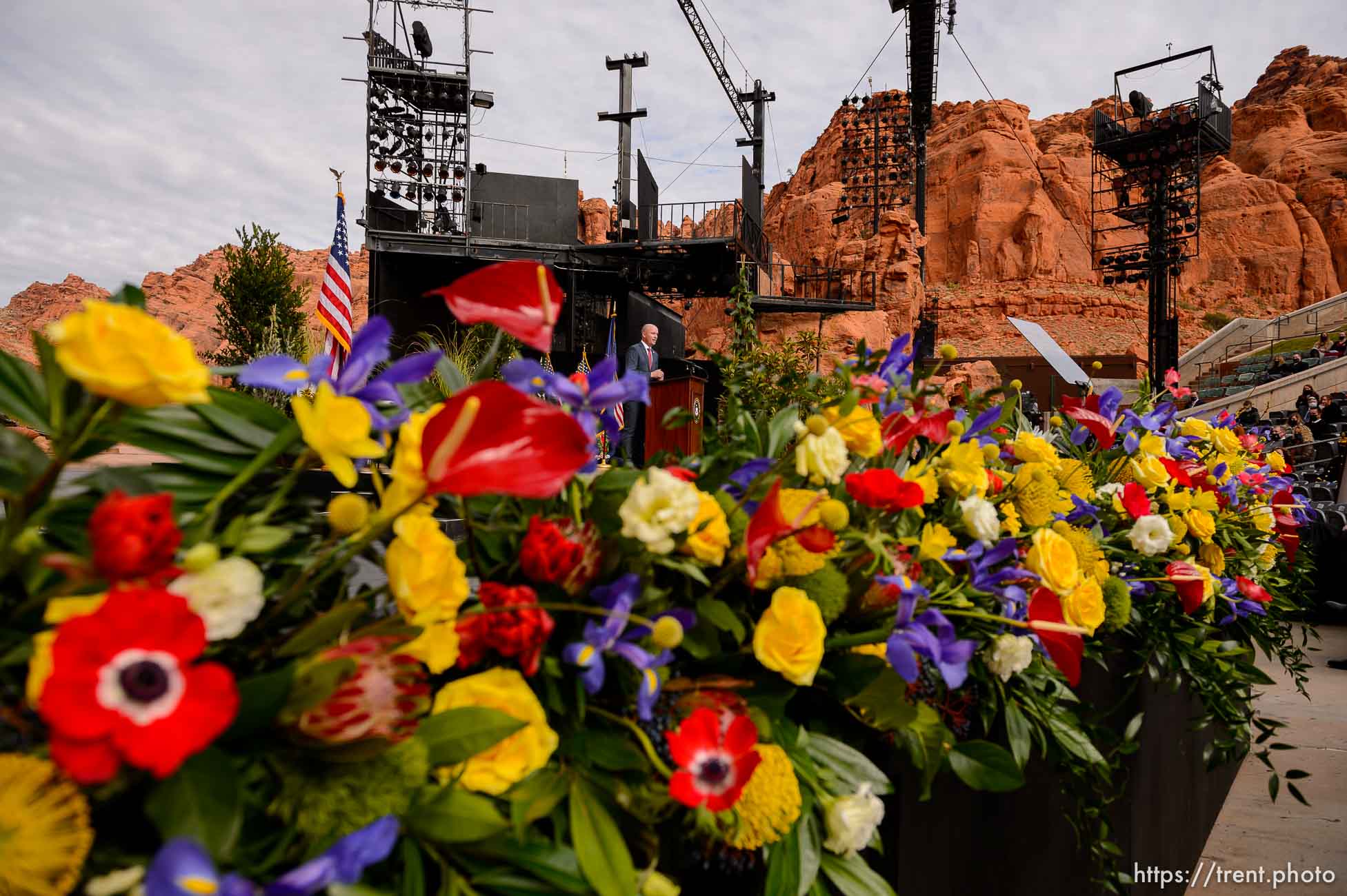 (Trent Nelson  |  The Salt Lake Tribune) The inauguration of Spencer Cox as Utah's 18th Governor at Tuacahn Center for the Arts in Ivins on Monday, Jan. 4, 2021.