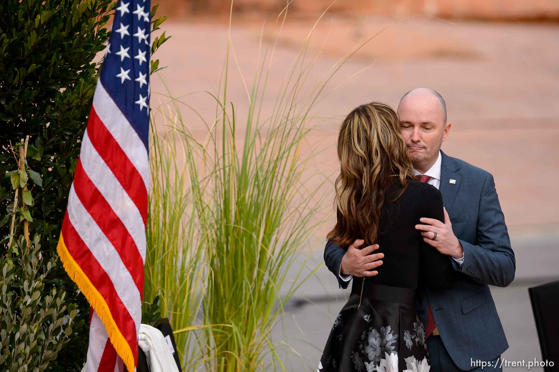 (Trent Nelson  |  The Salt Lake Tribune) The inauguration of Spencer Cox as Utah's 18th Governor at Tuacahn Center for the Arts in Ivins on Monday, Jan. 4, 2021.