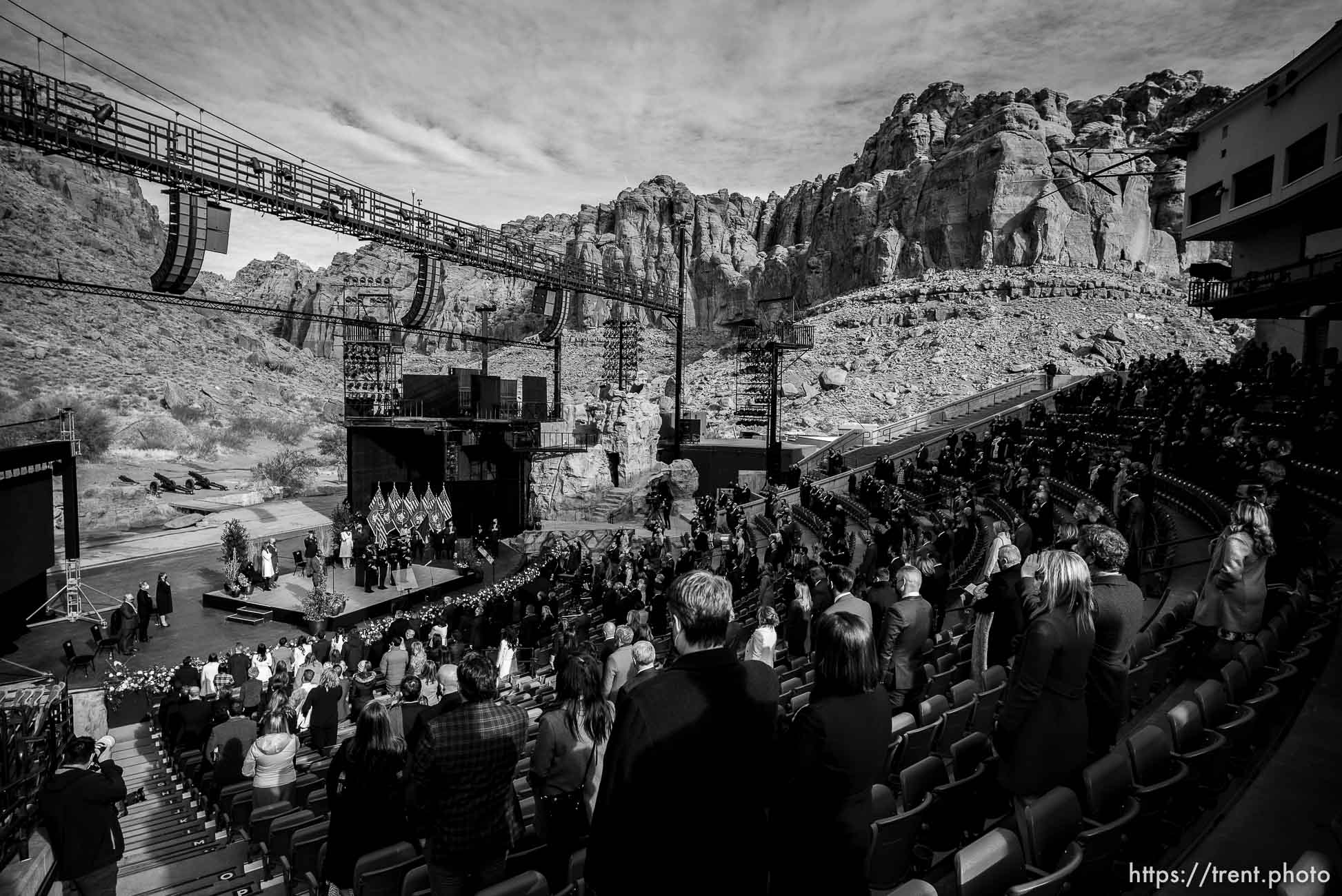 (Trent Nelson  |  The Salt Lake Tribune) The inauguration of Spencer Cox as Utah's 18th Governor at Tuacahn Center for the Arts in Ivins on Monday, Jan. 4, 2021.