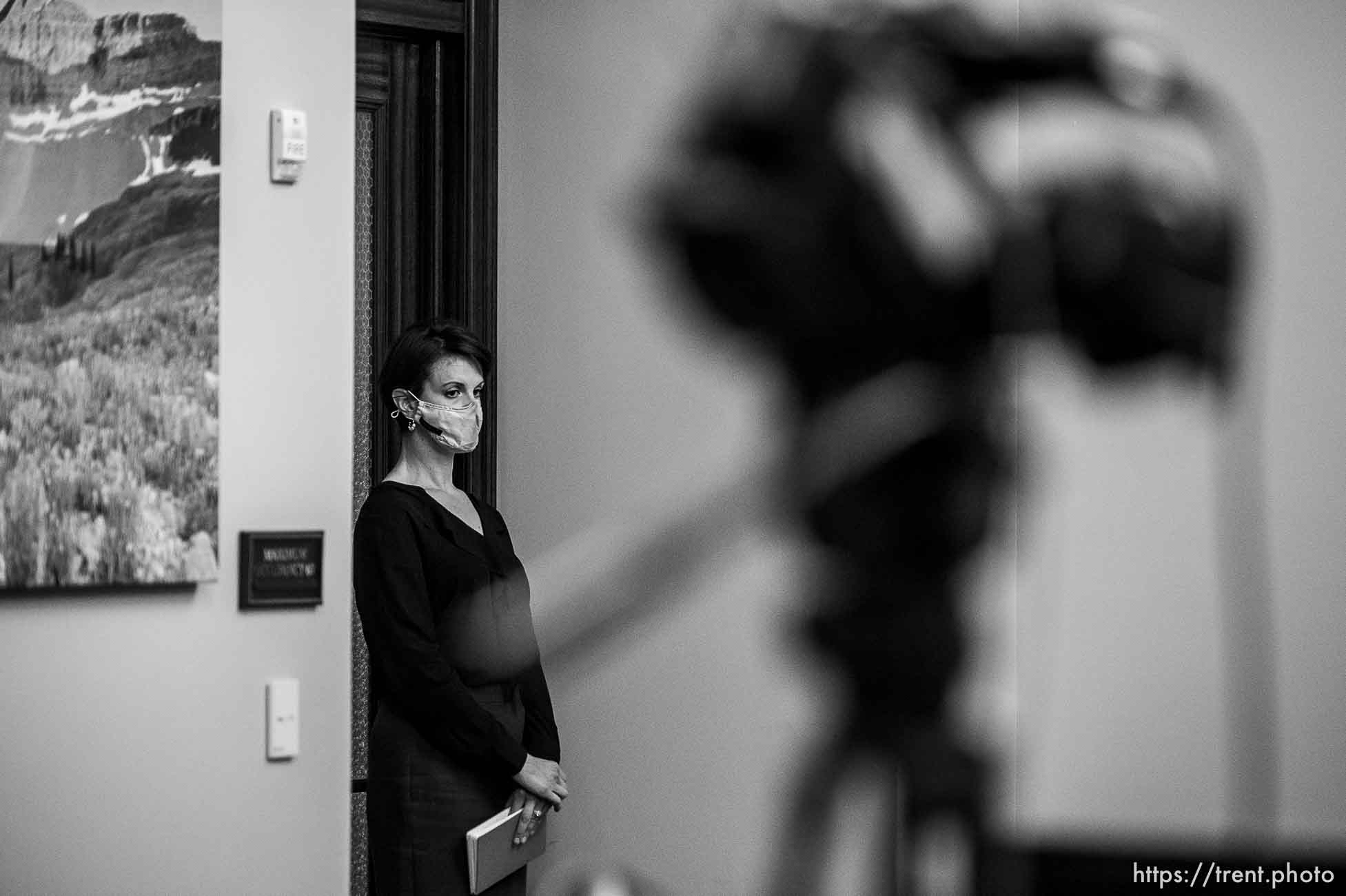 (Trent Nelson  |  The Salt Lake Tribune) Dr. Angela Dunn at a news conference in Salt Lake City on Thursday, Jan. 14, 2021.