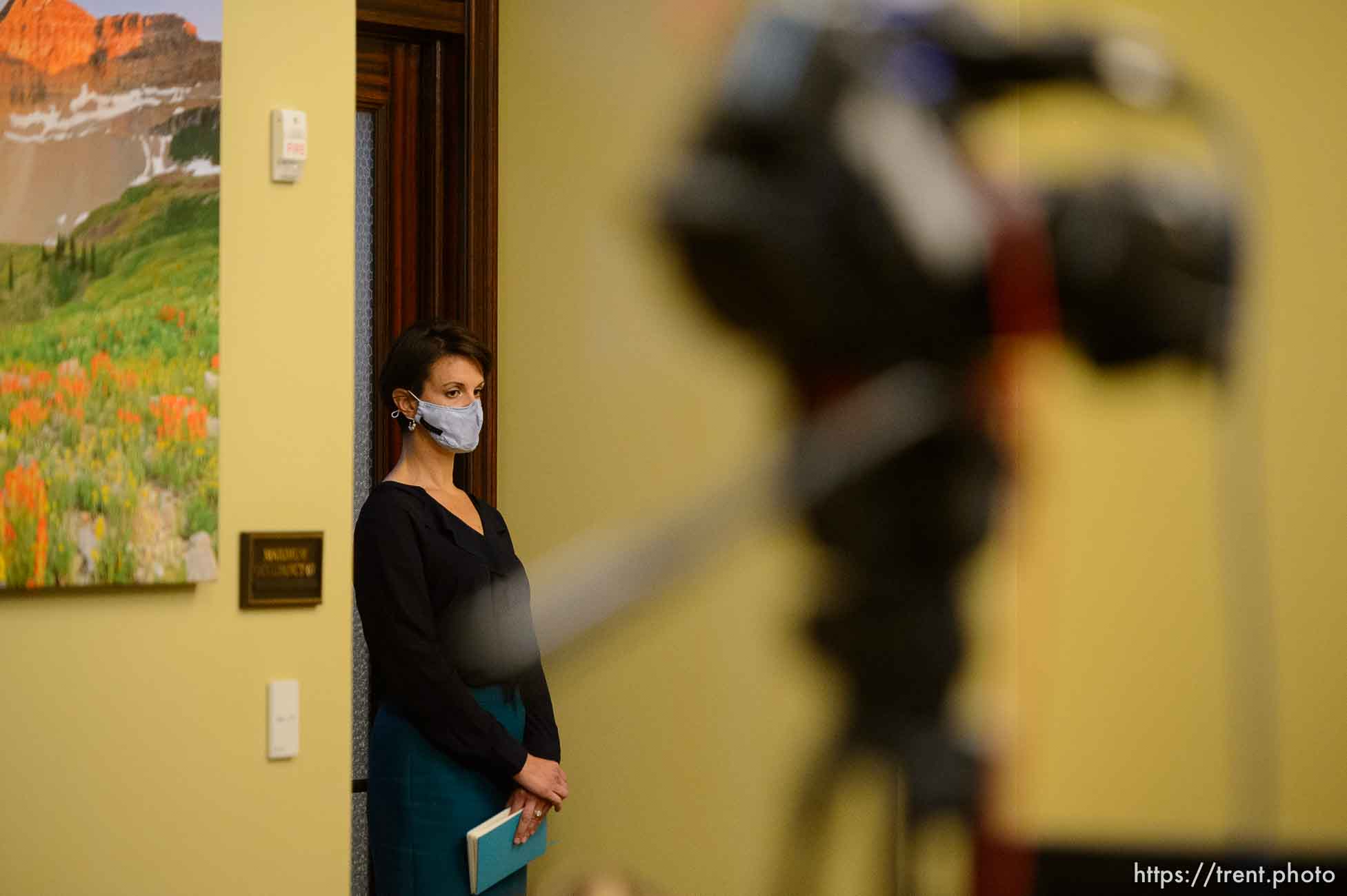 (Trent Nelson  |  The Salt Lake Tribune) Dr. Angela Dunn at a news conference in Salt Lake City on Thursday, Jan. 14, 2021.