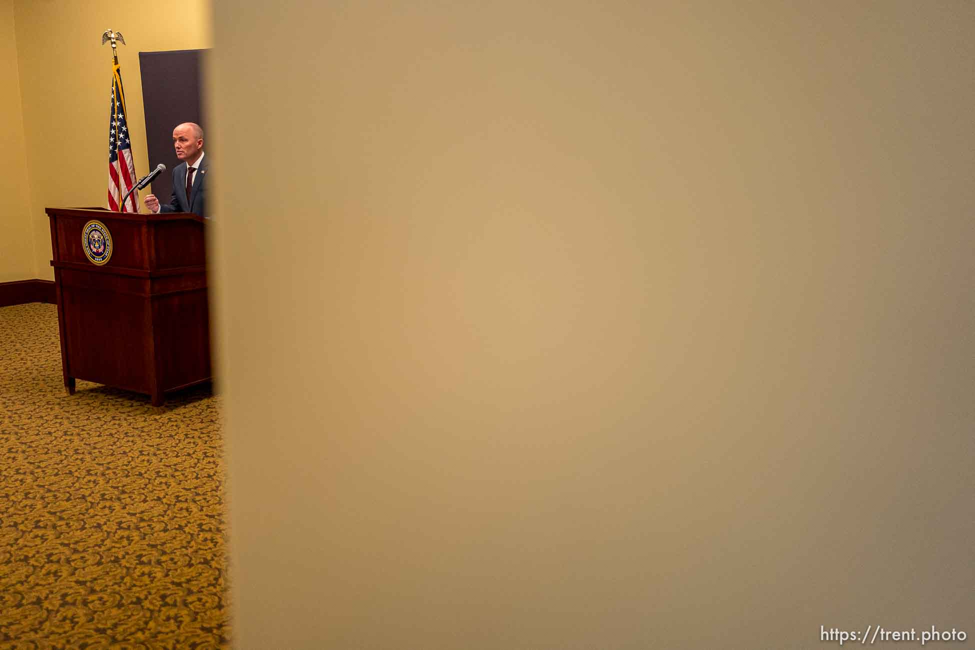 (Trent Nelson  |  The Salt Lake Tribune) Gov. Spencer Cox speaks at a news conference in Salt Lake City on Thursday, Jan. 28, 2021.