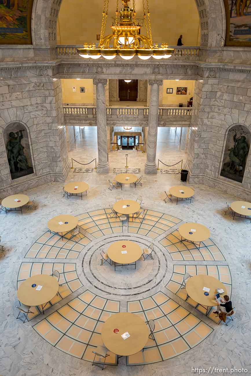 (Trent Nelson  |  The Salt Lake Tribune) A quiet afternoon at the state Capitol in Salt Lake City on Thursday, Jan. 28, 2021.