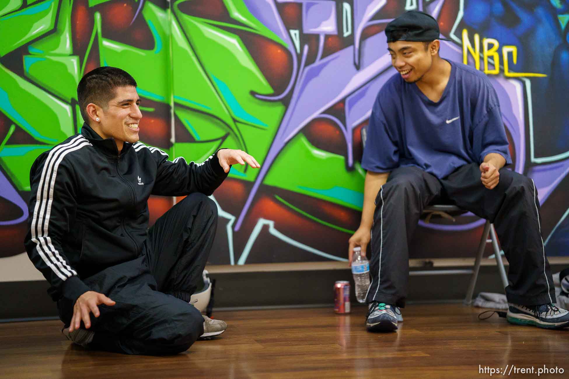 (Trent Nelson  |  The Salt Lake Tribune) Roberto Elguera and Samnang Heng at the HERC Hip Hop Education Center in Salt Lake City on Monday, Feb. 15, 2021.