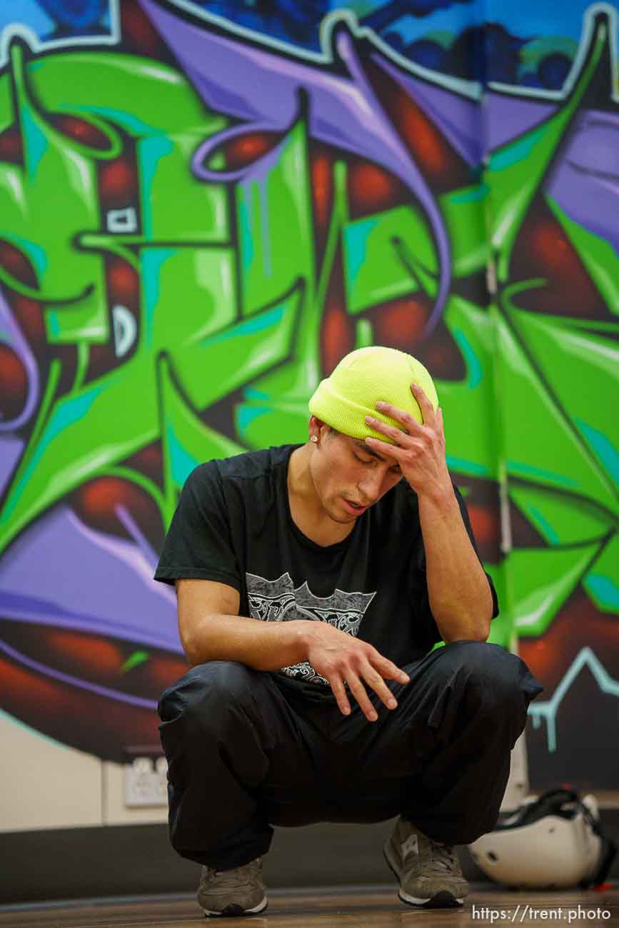 (Trent Nelson  |  The Salt Lake Tribune) Roberto Elguera at the HERC Hip Hop Education Center in Salt Lake City on Monday, Feb. 15, 2021.