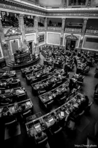 (Trent Nelson  |  The Salt Lake Tribune) house chamber the state Capitol in Salt Lake City on Tuesday, March 2, 2021.