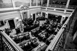 (Trent Nelson  |  The Salt Lake Tribune) senate chamber the state Capitol in Salt Lake City on Tuesday, March 2, 2021.