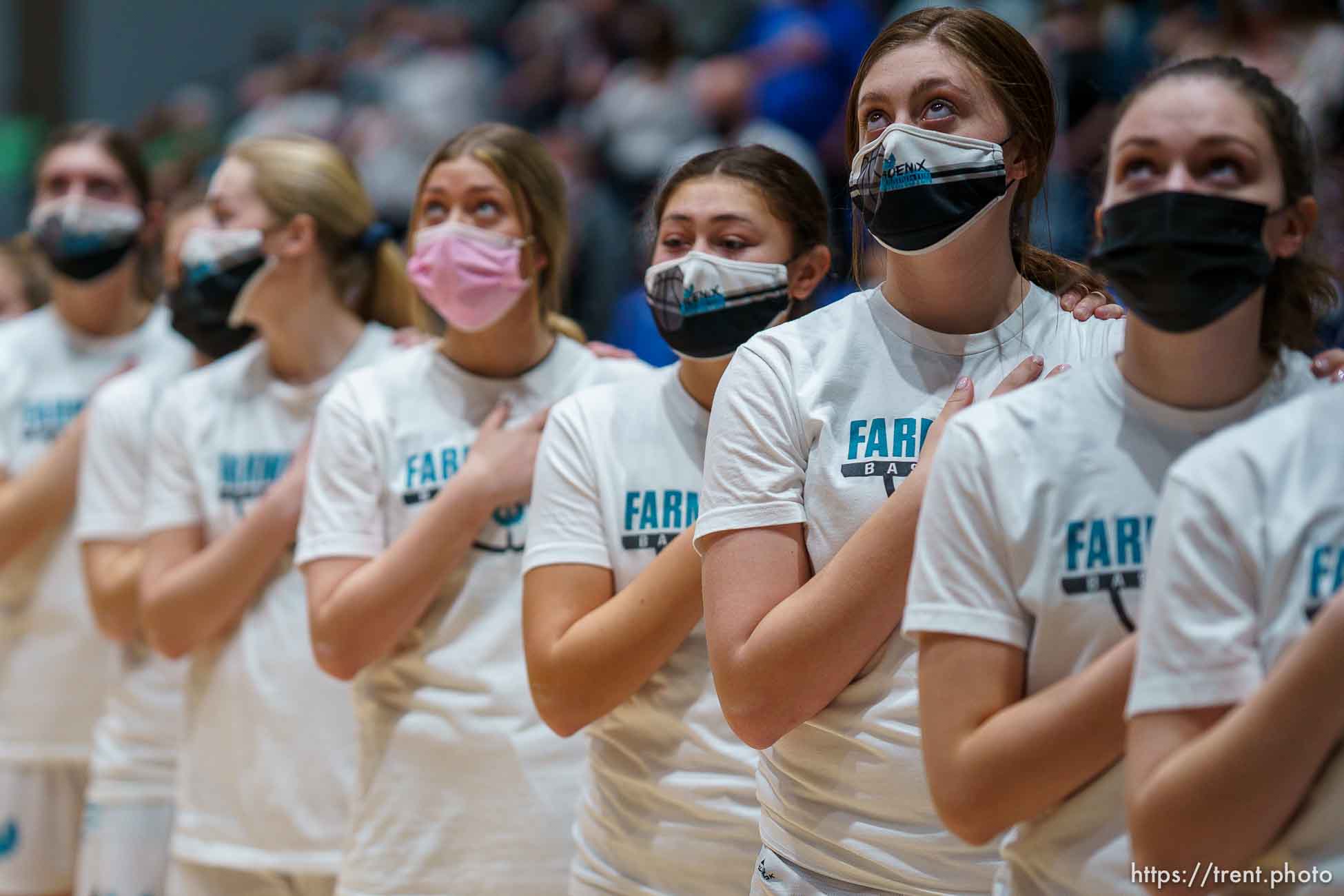 (Trent Nelson  |  The Salt Lake Tribune) Olympus vs Farmington, high school basketball semifinals, in Taylorsville on Friday, March 5, 2021.