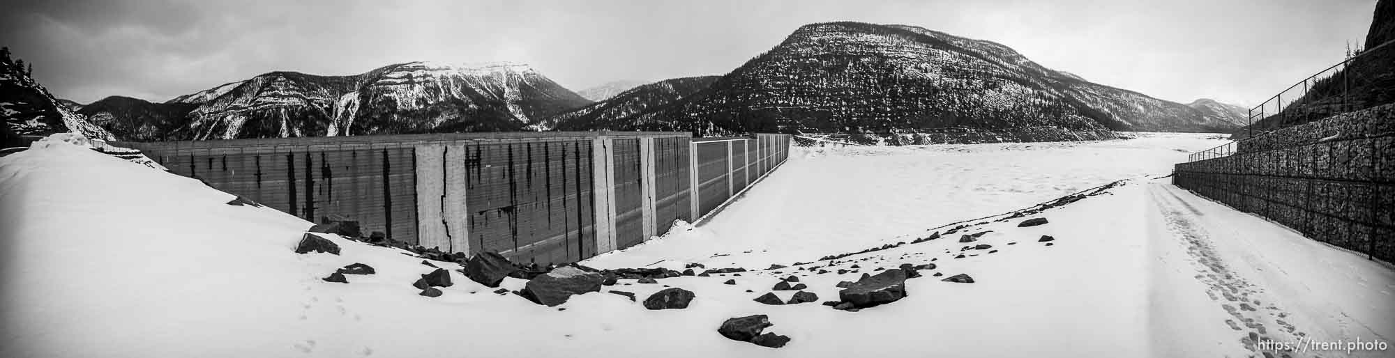 (Trent Nelson  |  The Salt Lake Tribune) Upper Stillwater Dam on Saturday, March 20, 2021.