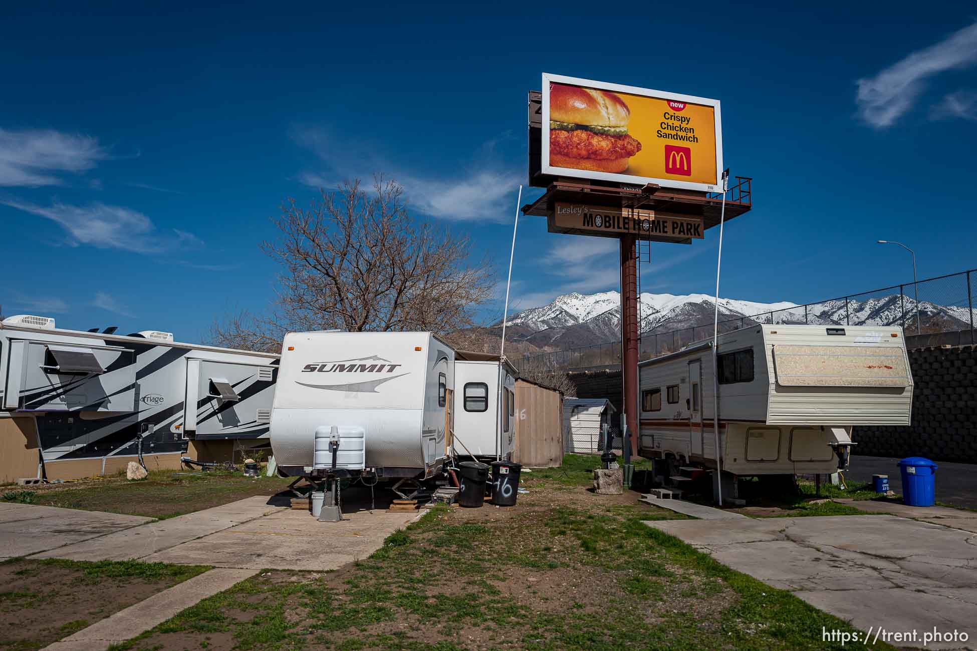 (Trent Nelson  |  The Salt Lake Tribune) The property owner of Lesley's Mobile Home Park in Riverdale is attempting to rezone and redevelop the site.