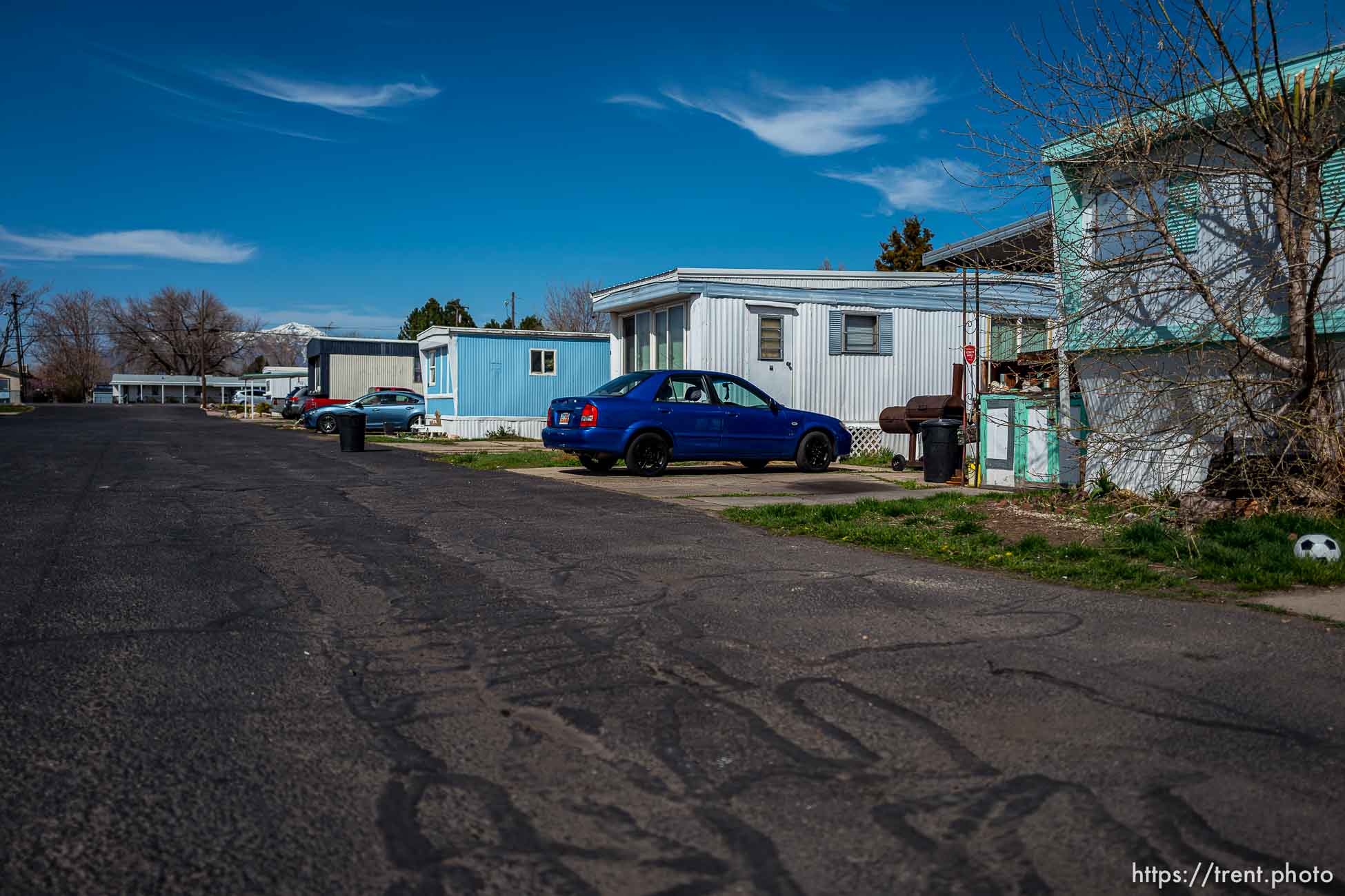 (Trent Nelson  |  The Salt Lake Tribune) The property owner of Lesley's Mobile Home Park in Riverdale is attempting to rezone and redevelop the site.