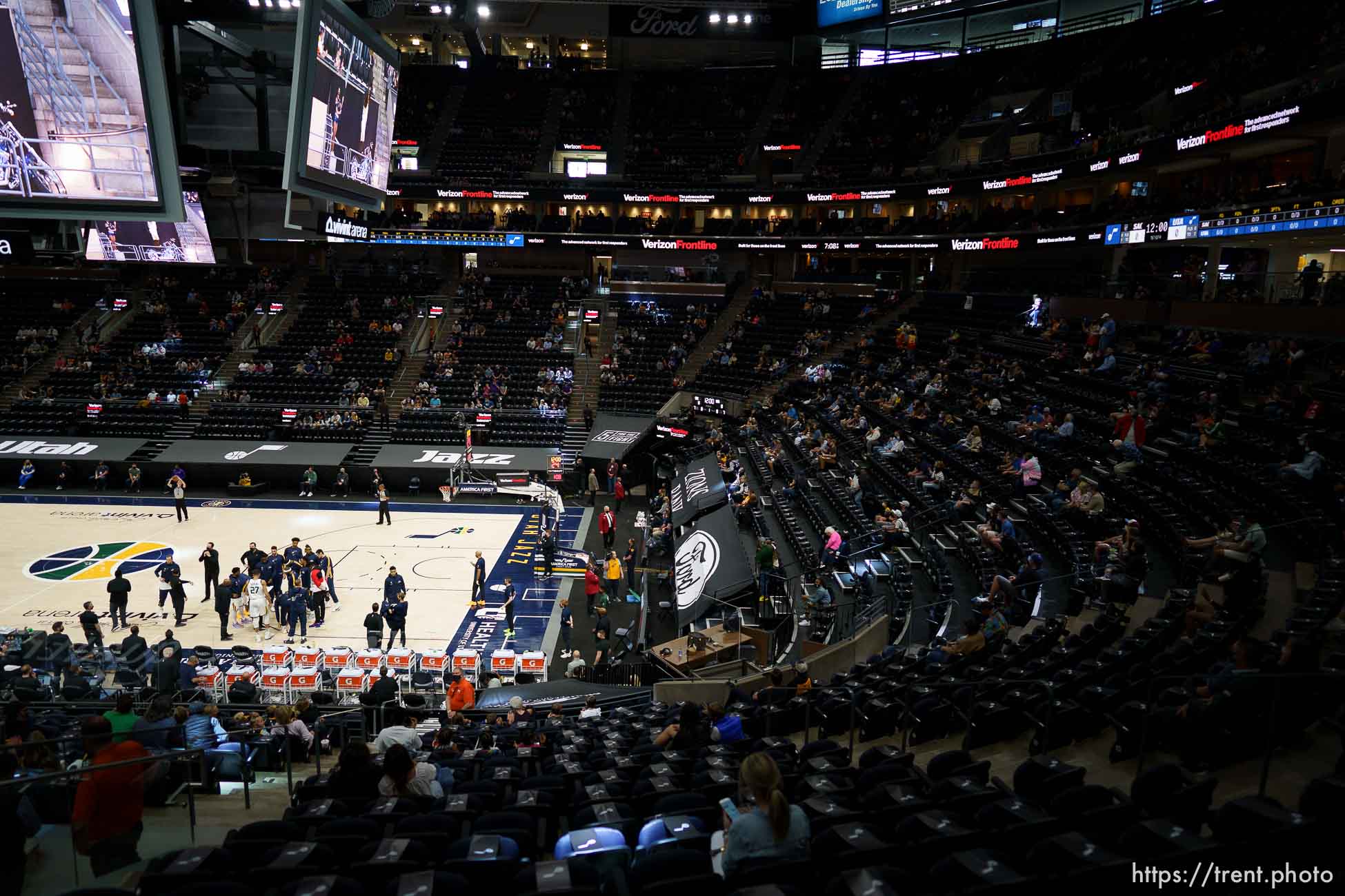 (Trent Nelson  |  The Salt Lake Tribune) The Utah Jazz host the Sacramento Kings, NBA basketball in Salt Lake City on Saturday, April 10, 2021.