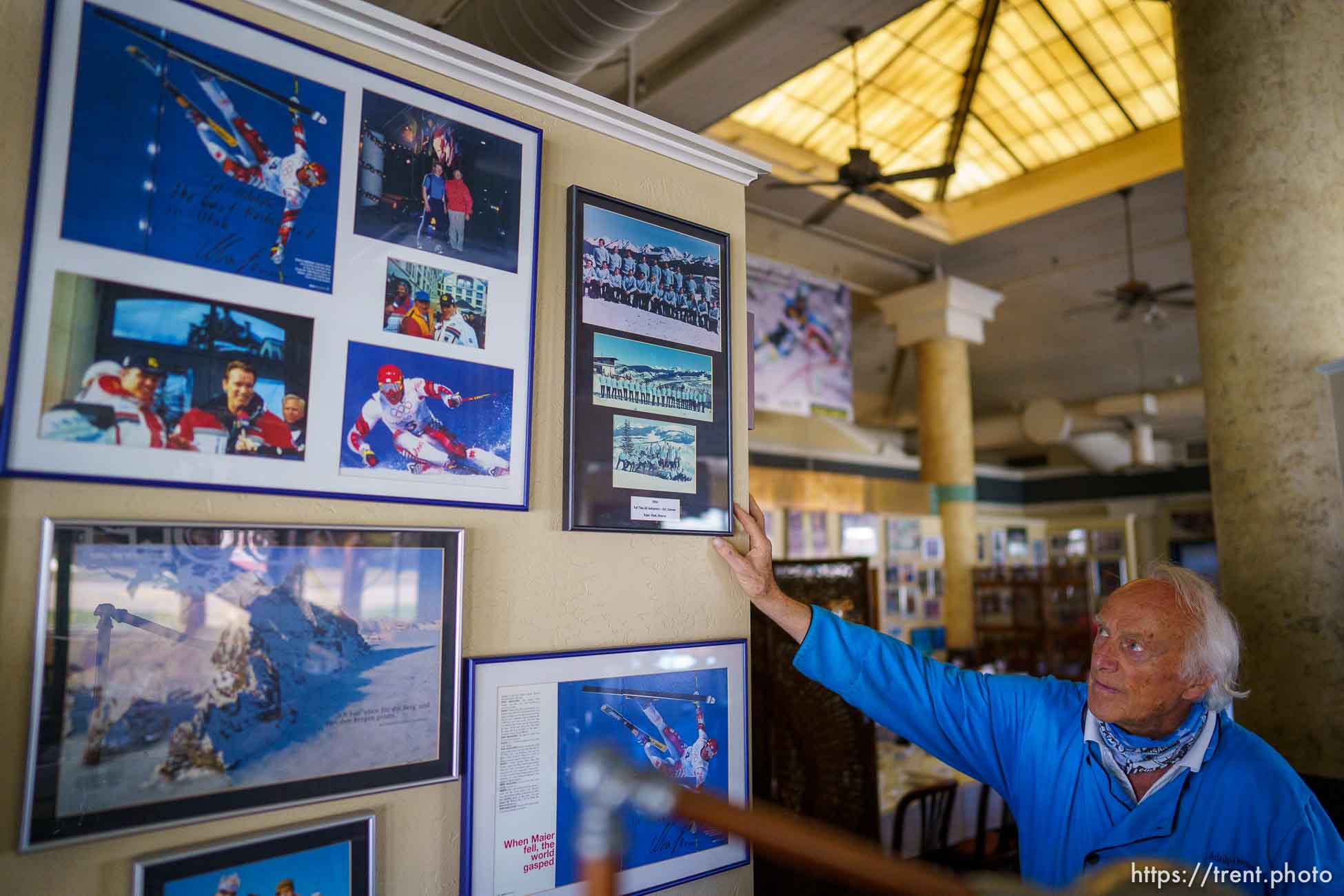 (Trent Nelson  |  The Salt Lake Tribune) Adolph Imboden at his restaurant, Adolph's Restaurant on Tuesday, April 20, 2021. Adolph's, a Park City institution and favorite of elite skiers from around the world, is closing after 47 years in business.