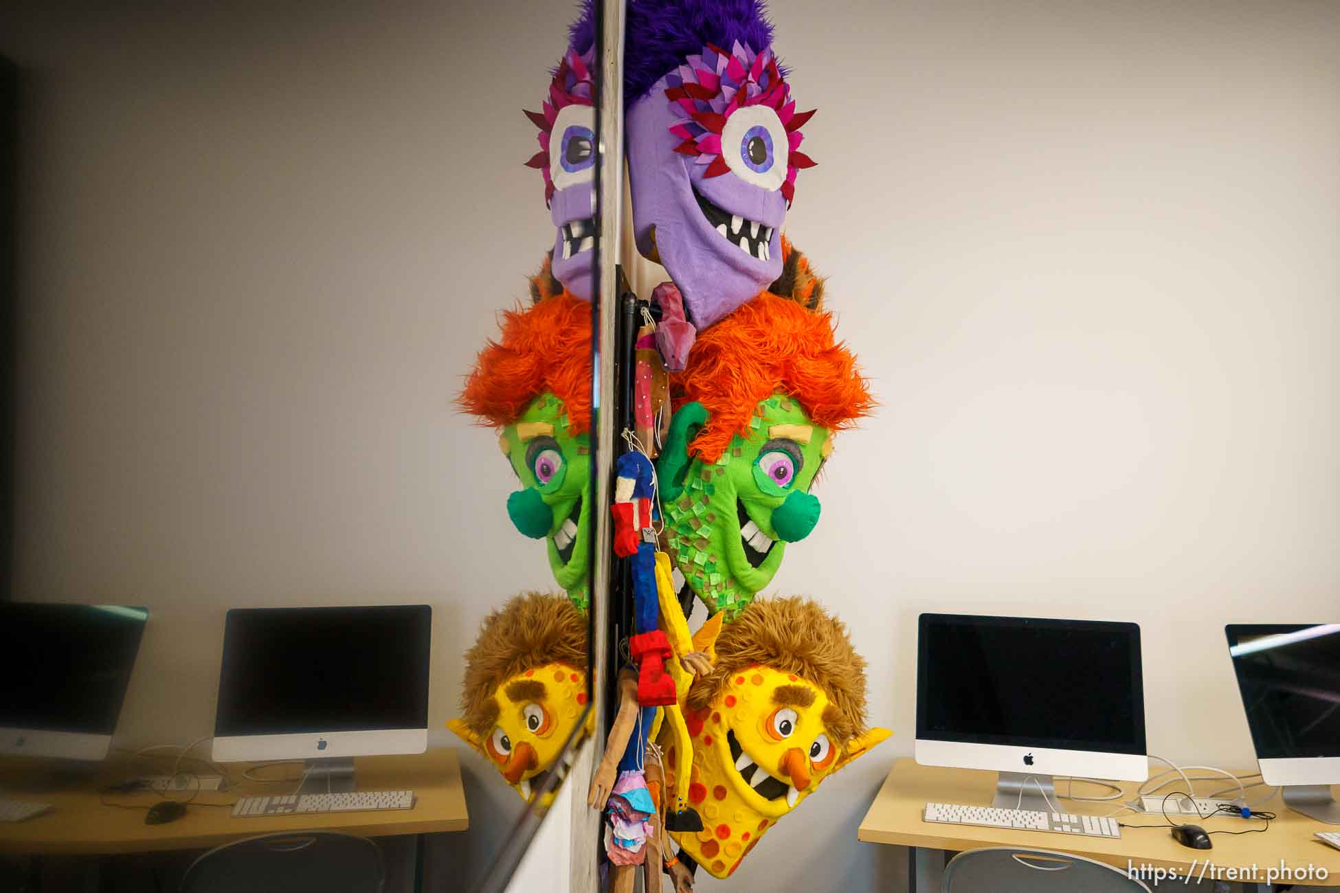 (Trent Nelson  |  The Salt Lake Tribune) Puppets at Spy Hop’s new headquarters in the Central Ninth neighborhood of Salt Lake City on Wednesday, April 28, 2021.