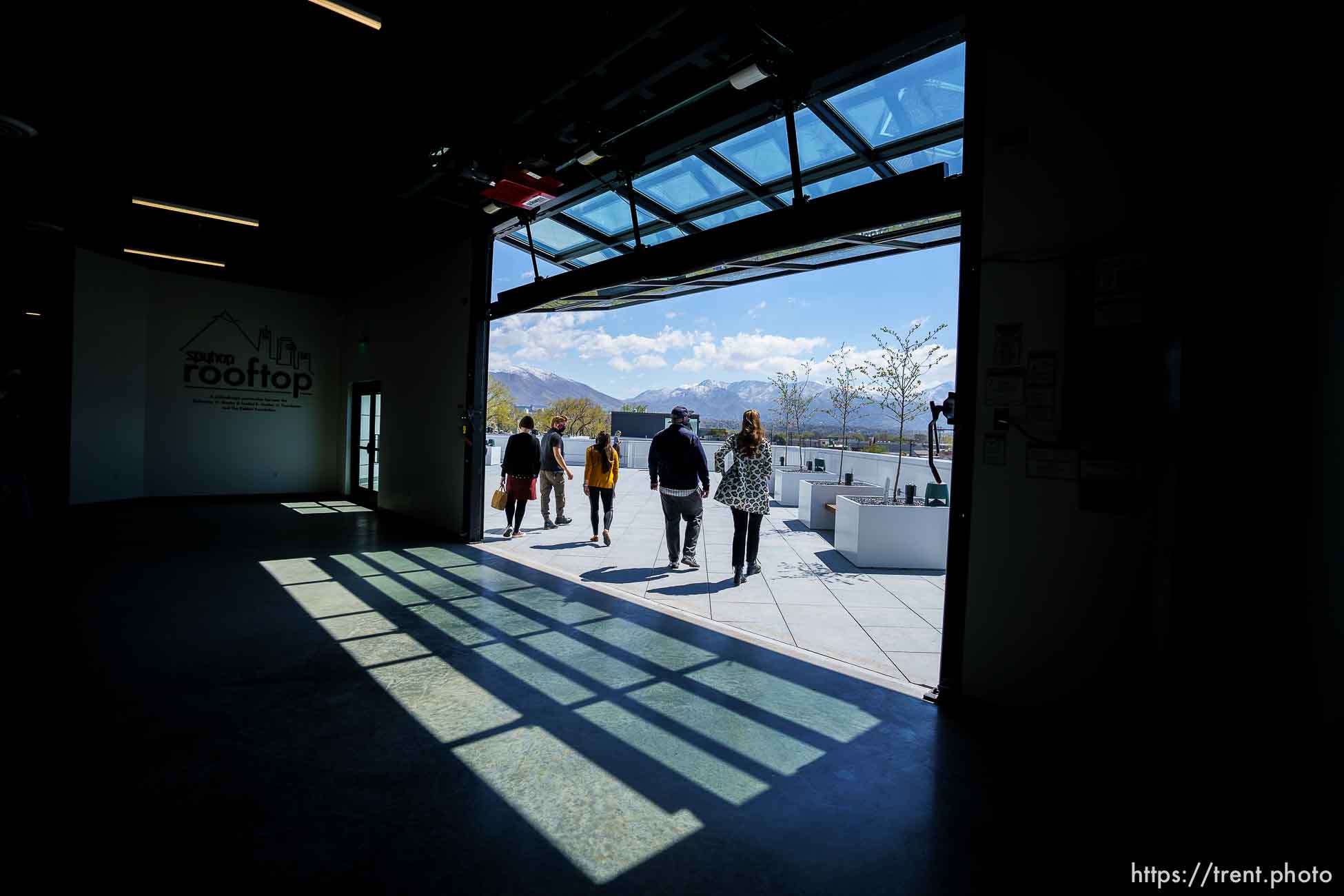 (Trent Nelson  |  The Salt Lake Tribune) The rooftop space at Spy Hop’s new headquarters in the Central Ninth neighborhood of Salt Lake City on Wednesday, April 28, 2021.