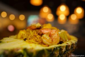 (Trent Nelson  |  The Salt Lake Tribune) Pineapple fried rice (ka pad sa pa root) at Tuk Tuk’s in West Valley City on Monday, April 26, 2021.