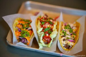 (Trent Nelson  |  The Salt Lake Tribune) The Holy Kalbi, K-Pop, and Rude Bull at ROCTACO in Salt Lake City on Monday, April 26, 2021.