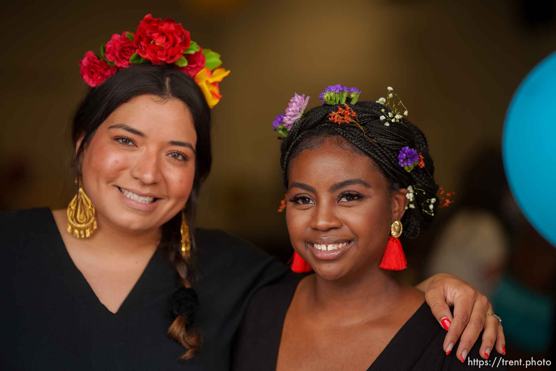 (Trent Nelson  |  The Salt Lake Tribune) Kris Ayoso and Alicea Arnold at Strength in Shades at the föhn event venue in South Jordan on Friday, May 7, 2021. Strength in Shades is a monthly market created by and for female entrepreneurs of color.