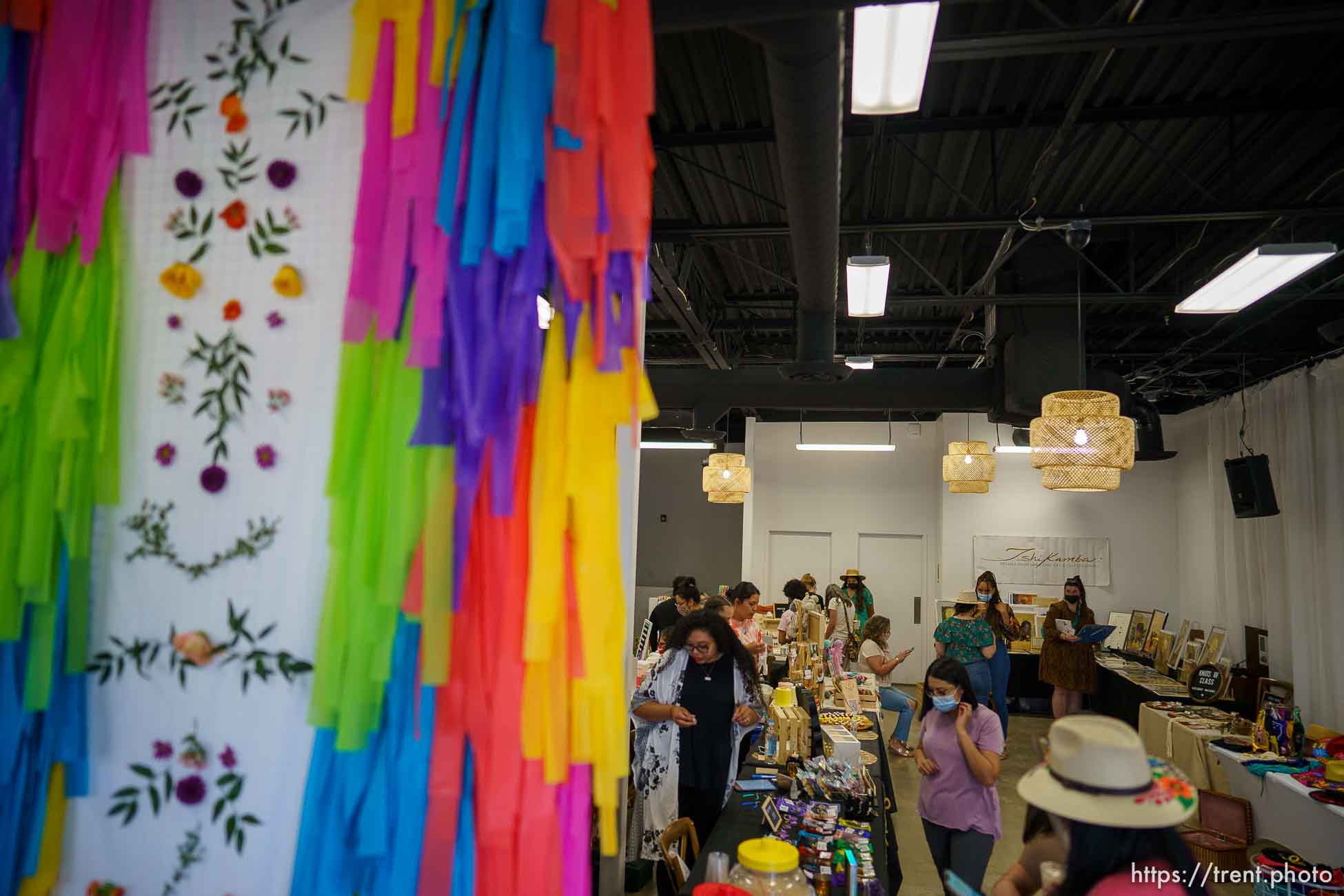 (Trent Nelson  |  The Salt Lake Tribune) Strength in Shades at the föhn event venue in South Jordan on Friday, May 7, 2021. Strength in Shades is a monthly market created by and for female entrepreneurs of color.