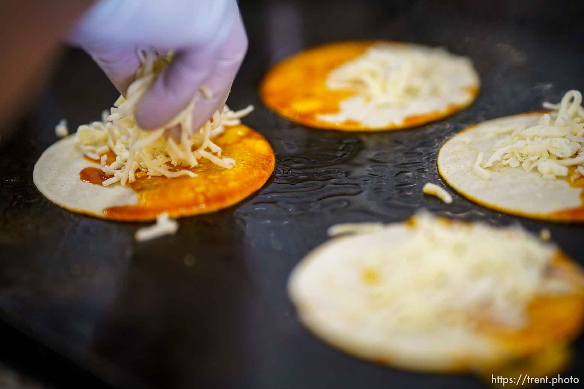 (Trent Nelson  |  The Salt Lake Tribune) Sergio Castillo cooks Birria Tacos at Santo Taco in Salt Lake City on Monday, May 10, 2021.