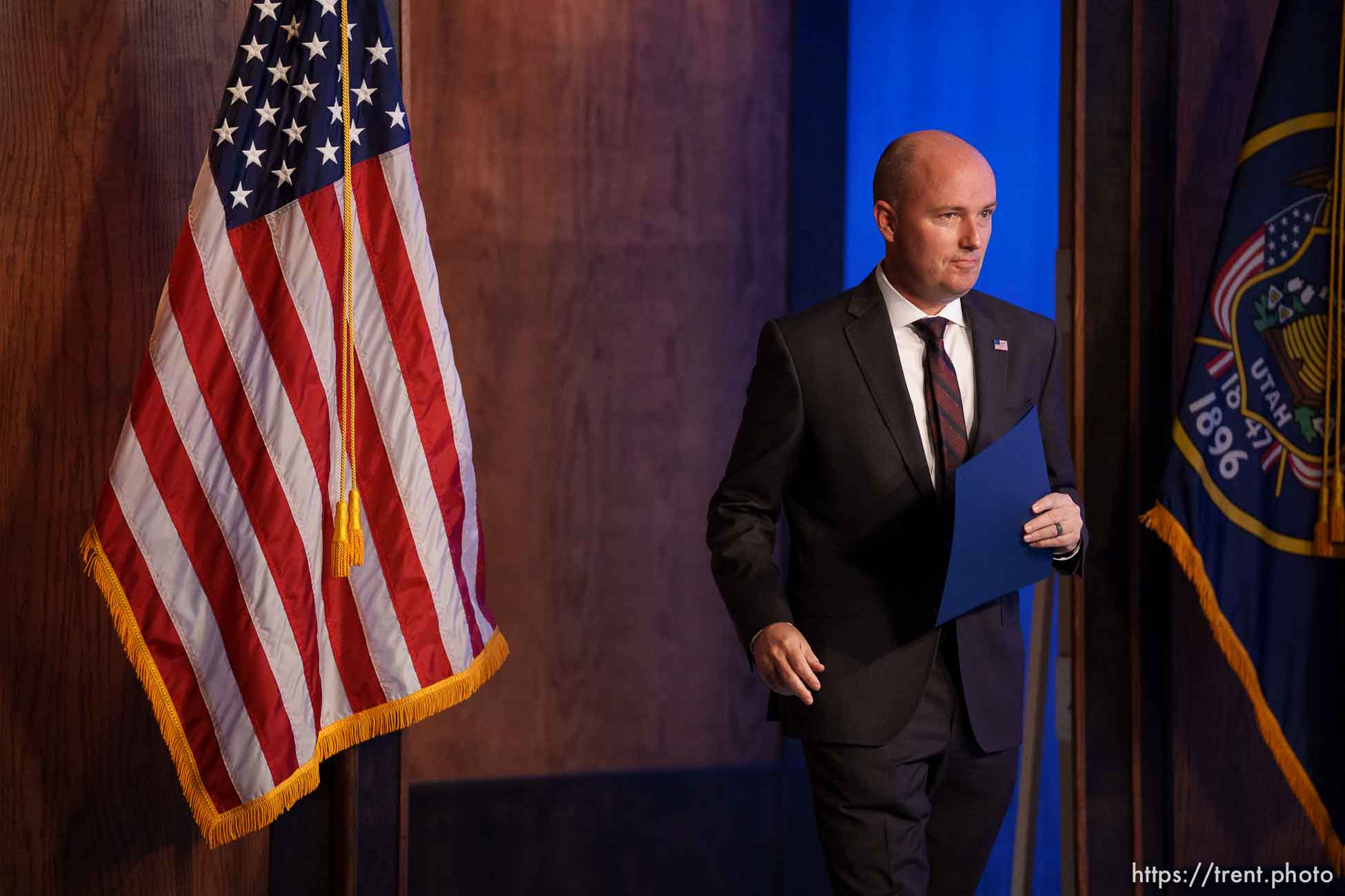 (Trent Nelson  |  The Salt Lake Tribune) Gov. Spencer Cox speaks at his weekly news conference in Salt Lake City on Thursday, May 20, 2021.