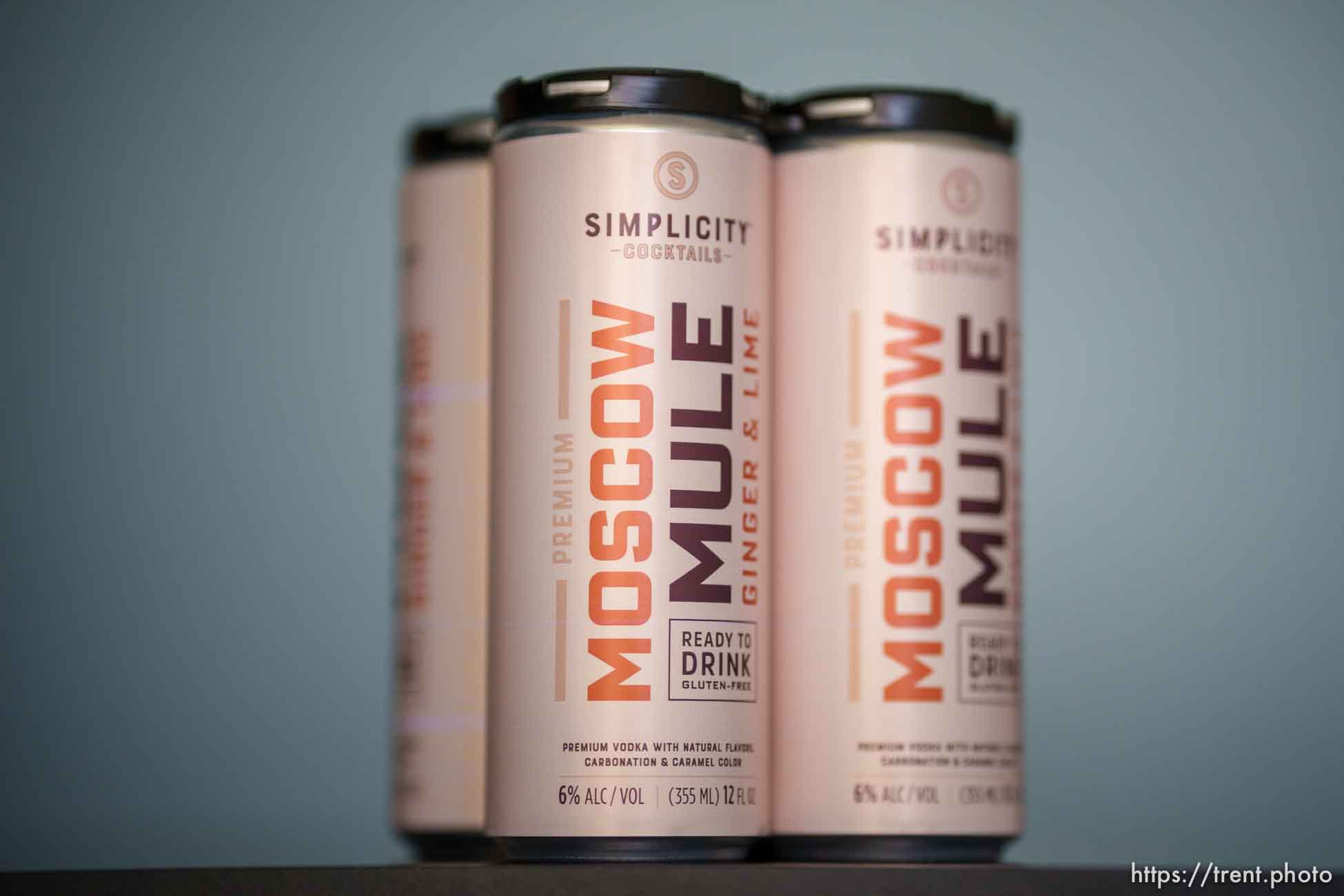 (Trent Nelson  |  The Salt Lake Tribune) Canned cocktails at Simplicity Canned Cocktails in Salt Lake City on Monday, May 17, 2021.