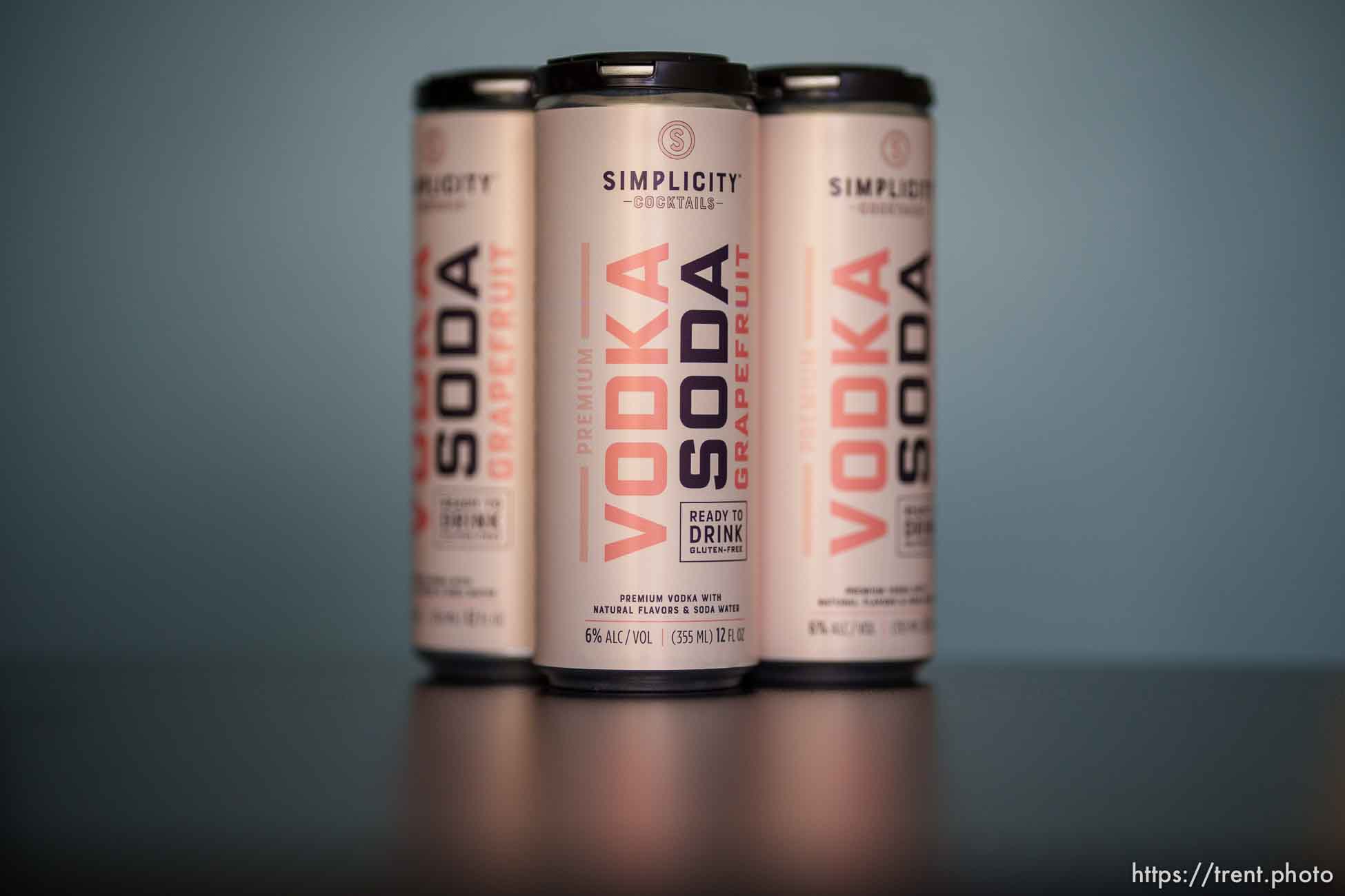 (Trent Nelson  |  The Salt Lake Tribune) Canned cocktails at Simplicity Canned Cocktails in Salt Lake City on Monday, May 17, 2021.