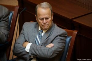 (Trent Nelson  |  The Salt Lake Tribune) 
during a special session at the State Captiol in Salt Lake City on Wednesday, May 19, 2021.