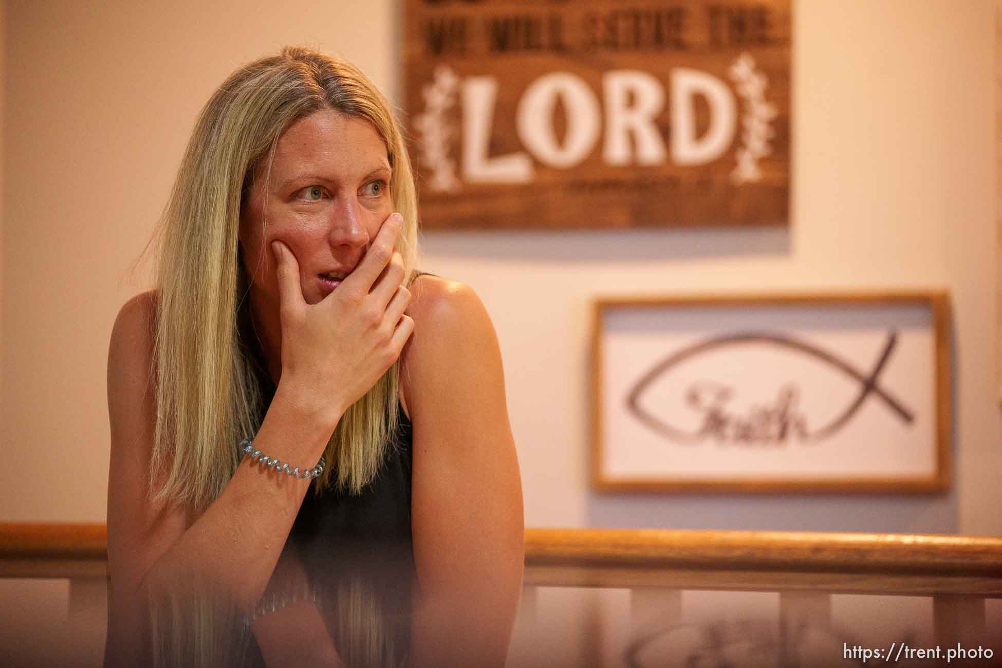 (Trent Nelson  |  The Salt Lake Tribune) Alexis Hilbelink, at her home in Salt Lake City on Thursday, May 20, 2021. Salt Lake County District Attorney Sim Gill announced Thursday that a Unified police officer was legally justified in shooting Alexis's husband, Matthew Hilbelink, who was suicidal and who had pointed a gun at an officer.