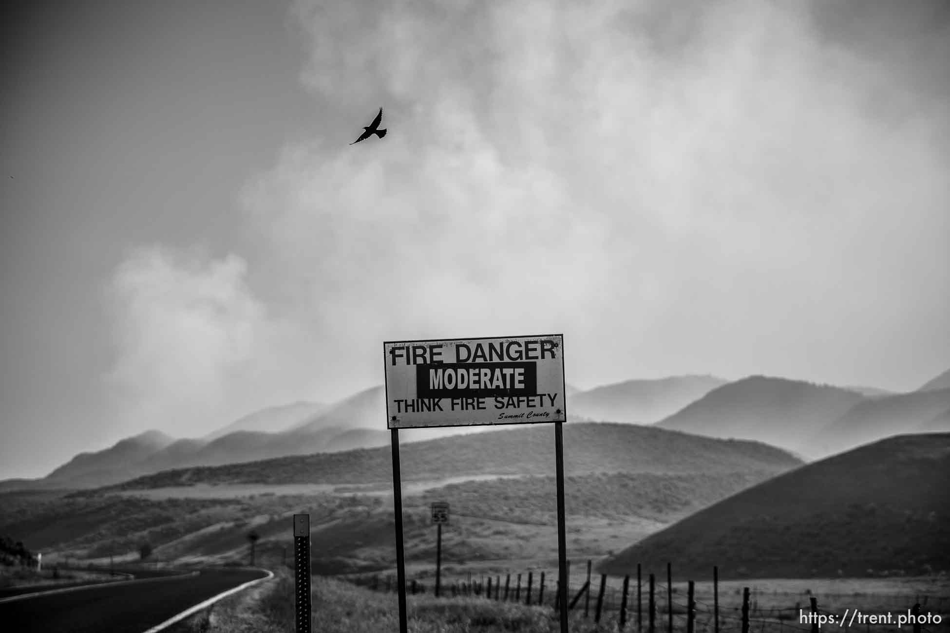 (Trent Nelson  |  The Salt Lake Tribune) East Canyon Fire burns north of East Canyon State Park, on Tuesday, June 8, 2021.