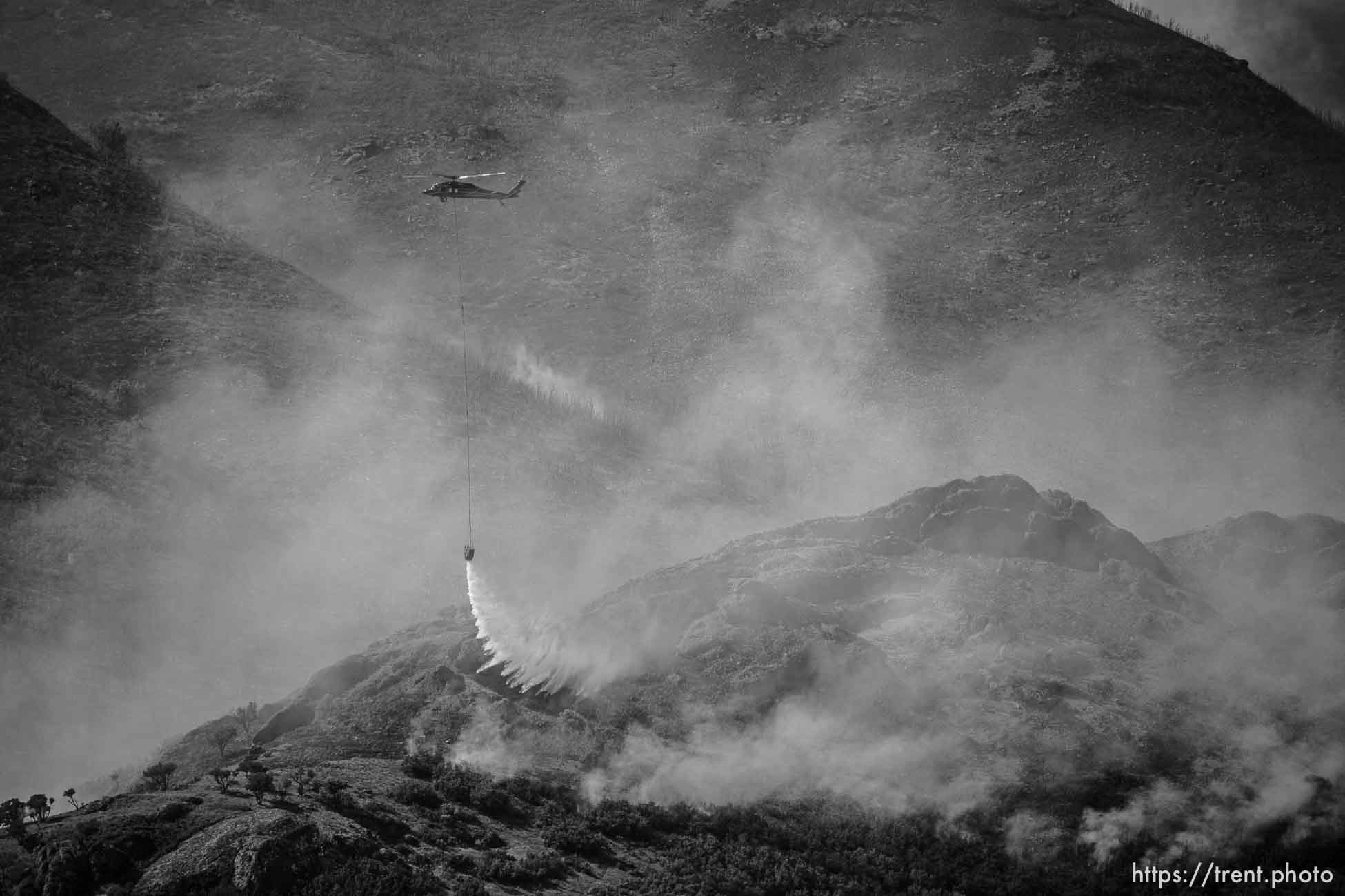 (Trent Nelson  |  The Salt Lake Tribune) East Canyon Fire burns north of East Canyon State Park, on Tuesday, June 8, 2021.