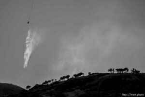 (Trent Nelson  |  The Salt Lake Tribune) East Canyon Fire burns north of East Canyon State Park, on Tuesday, June 8, 2021.