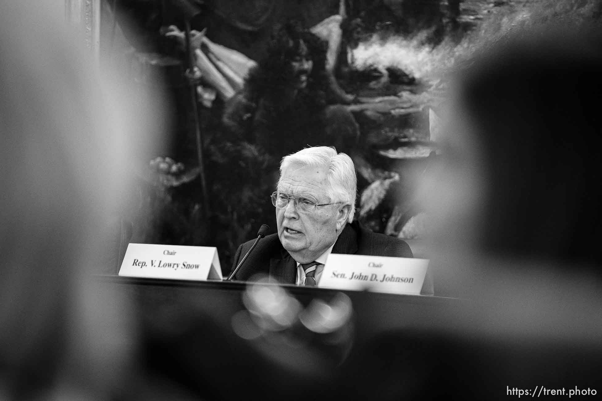 (Trent Nelson  |  The Salt Lake Tribune) Rep. Lowry Snow, R-Santa Clara, at a meeting of the Education Interim Committee at the State Capitol in Salt Lake City on Wednesday, June 16, 2021. Critical race theory in public education was on the agenda.