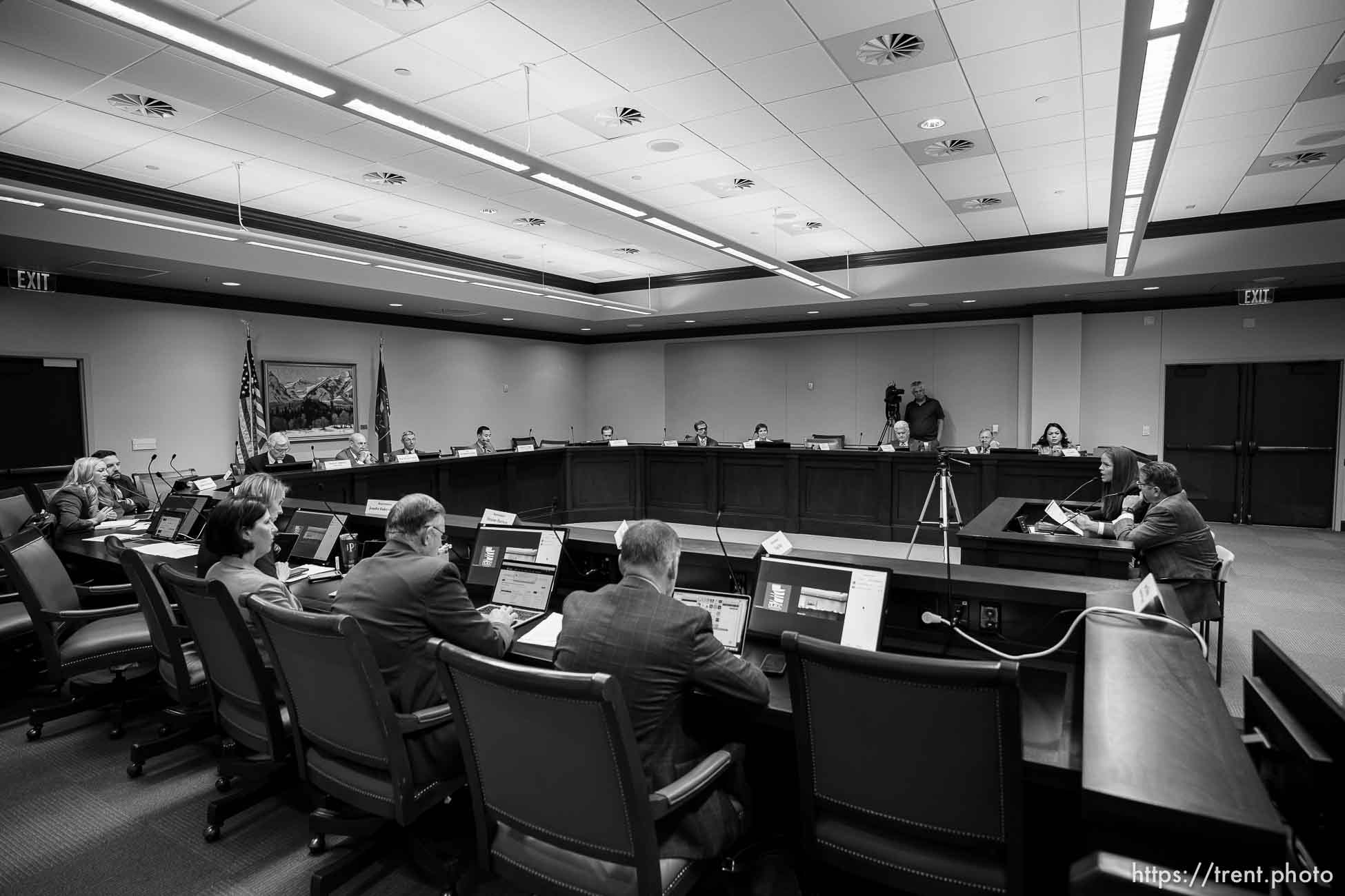 (Trent Nelson  |  The Salt Lake Tribune) Rep. Kera Birkeland, R-Morgan, at a meeting of the Health and Human Services Interim Committee at the State Capitol in Salt Lake City on Wednesday, June 16, 2021. Transgender treatment for minors and participation by transgender youth in school sports were the topics of discussion.