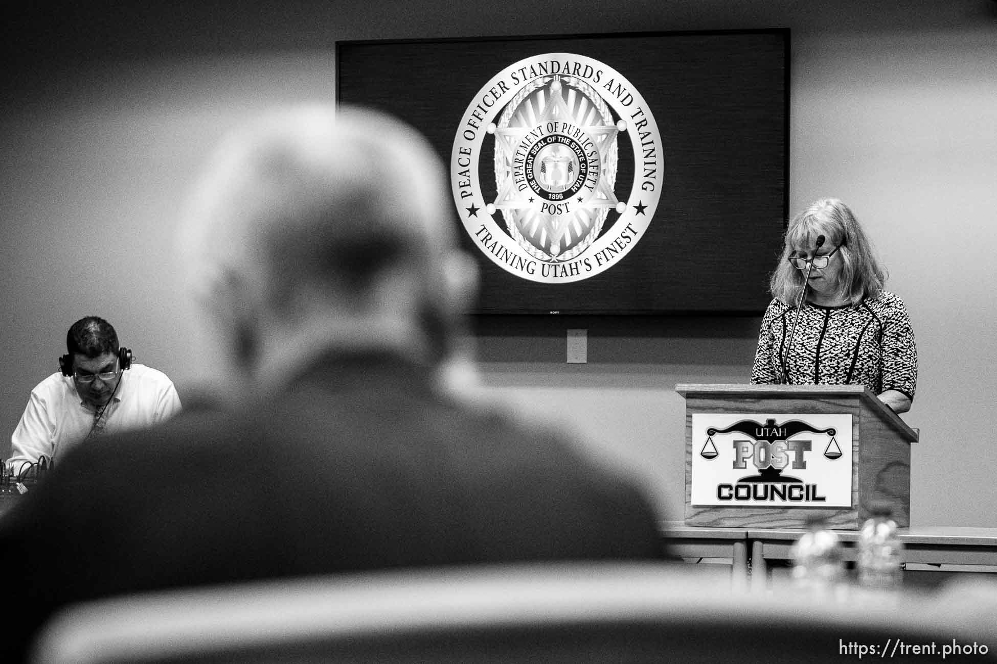 (Trent Nelson  |  The Salt Lake Tribune) Renee Spooner at the POST Council meeting in Sandy on Tuesday, June 22, 2021.