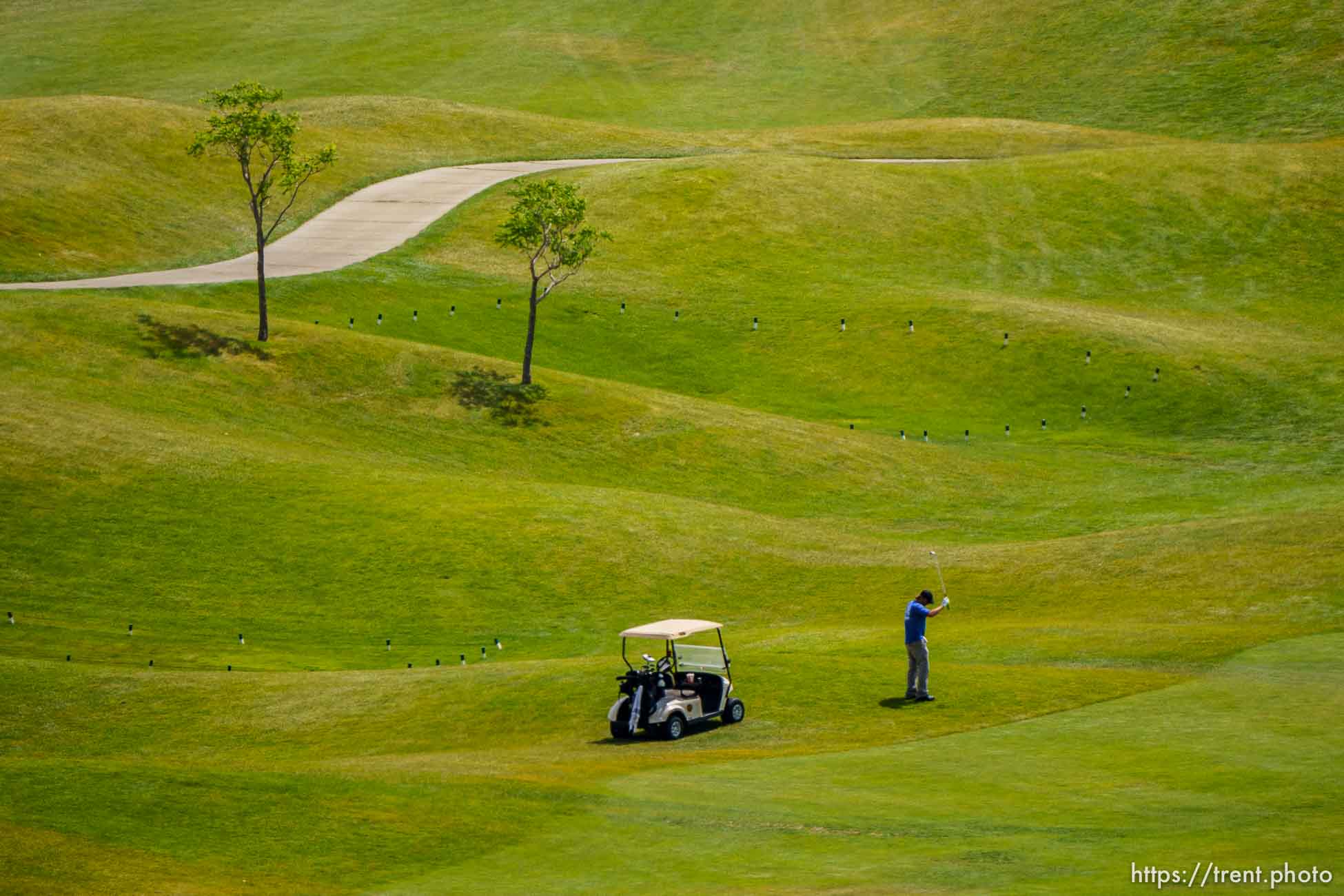 (Trent Nelson  |  The Salt Lake Tribune) Old Mill Golf Course in Salt Lake City on Friday, June 25, 2021.