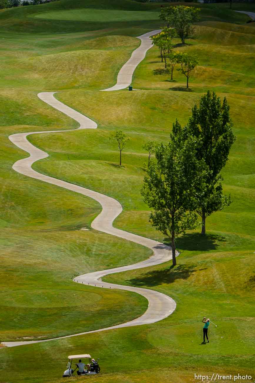 (Trent Nelson  |  The Salt Lake Tribune) Old Mill Golf Course in Salt Lake City on Friday, June 25, 2021.