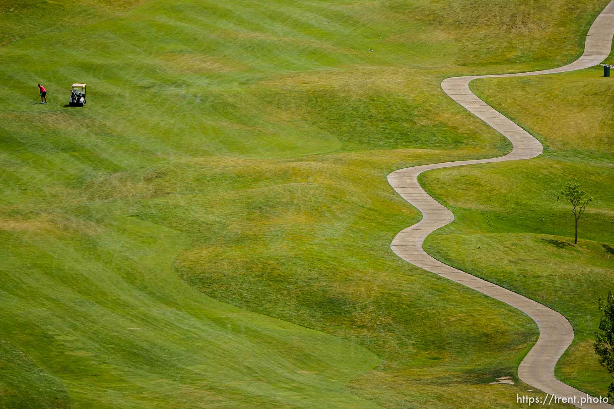 (Trent Nelson  |  The Salt Lake Tribune) Old Mill Golf Course in Salt Lake City on Friday, June 25, 2021.