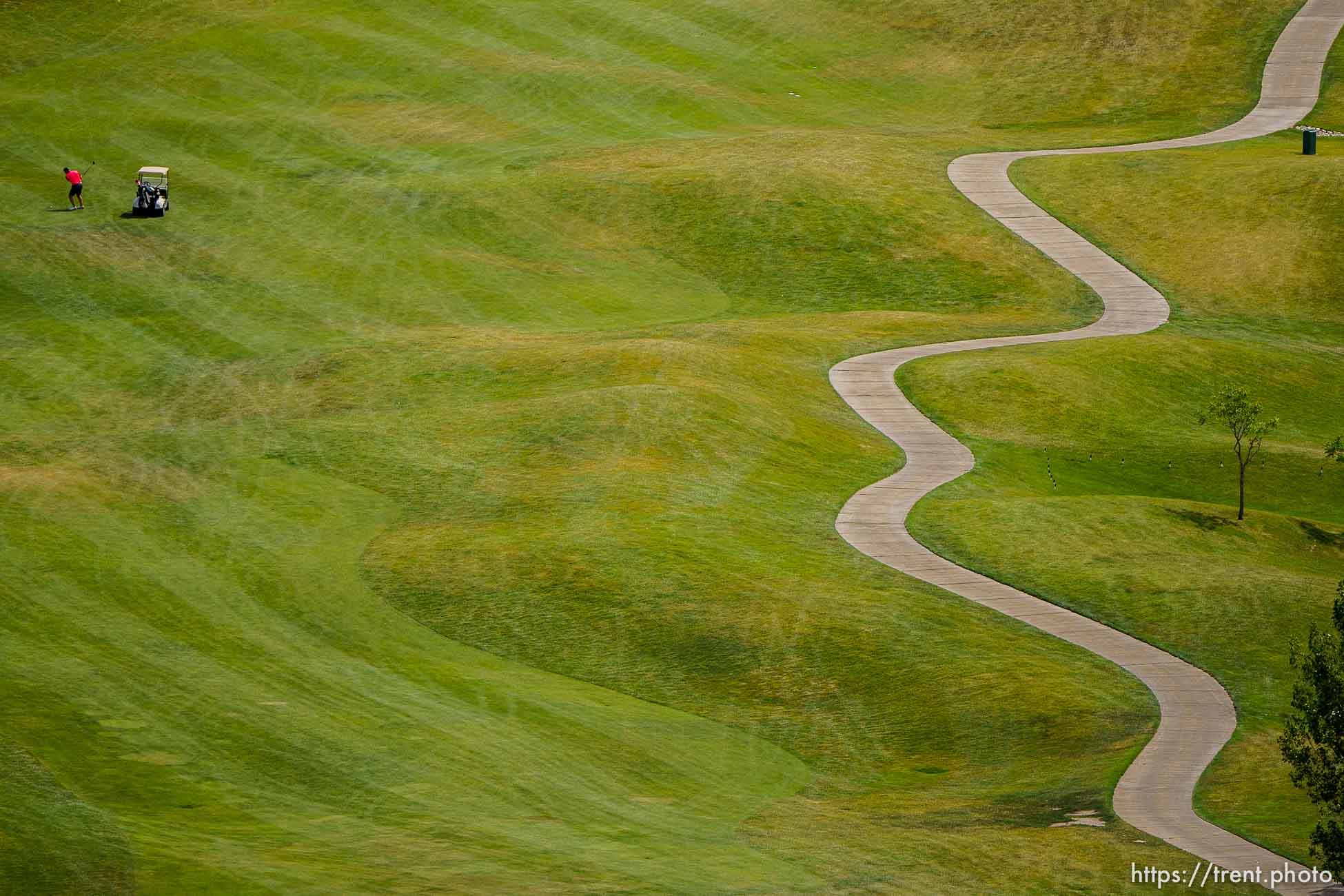 (Trent Nelson  |  The Salt Lake Tribune) Old Mill Golf Course in Salt Lake City on Friday, June 25, 2021.