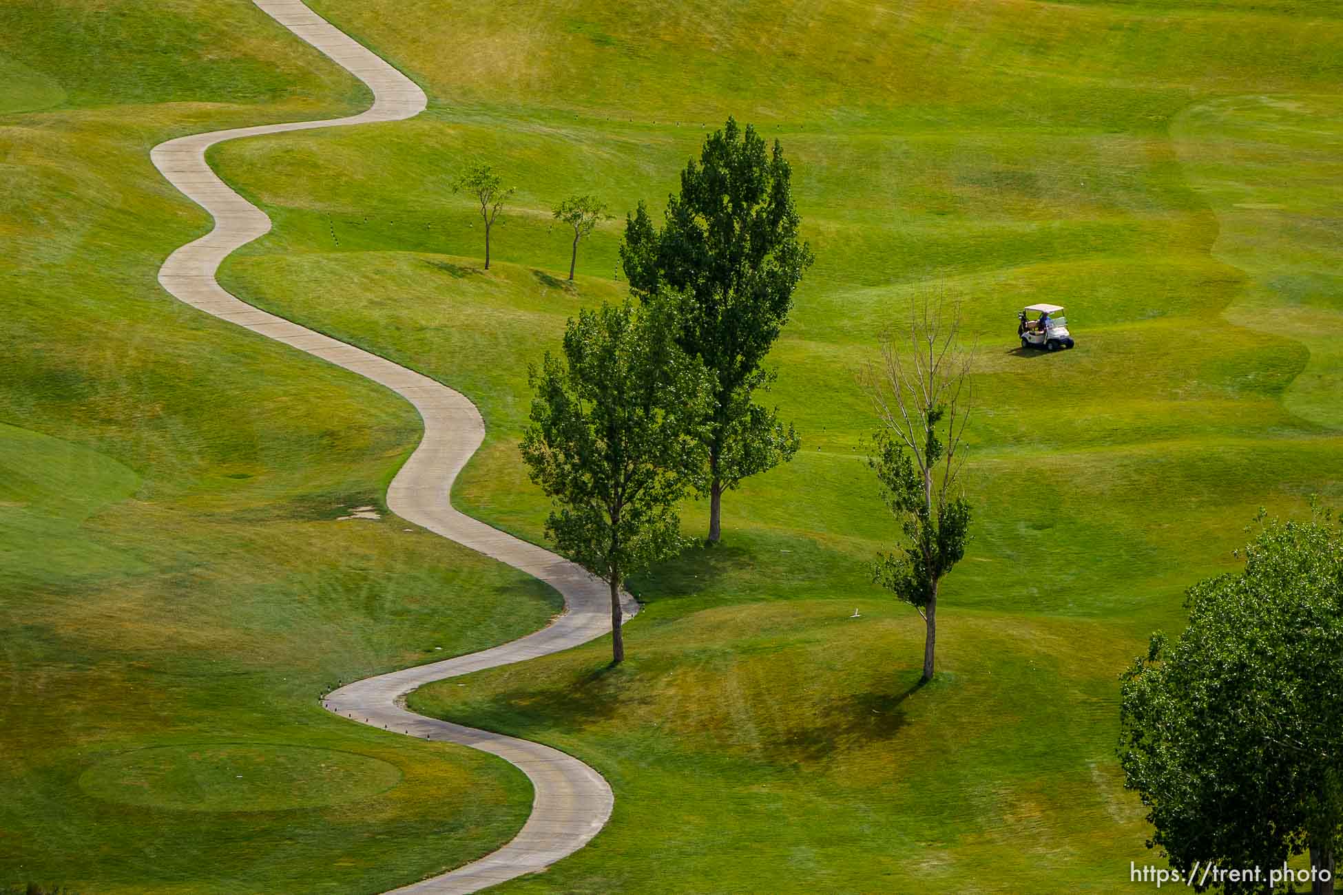 (Trent Nelson  |  The Salt Lake Tribune) Old Mill Golf Course in Salt Lake City on Friday, June 25, 2021.