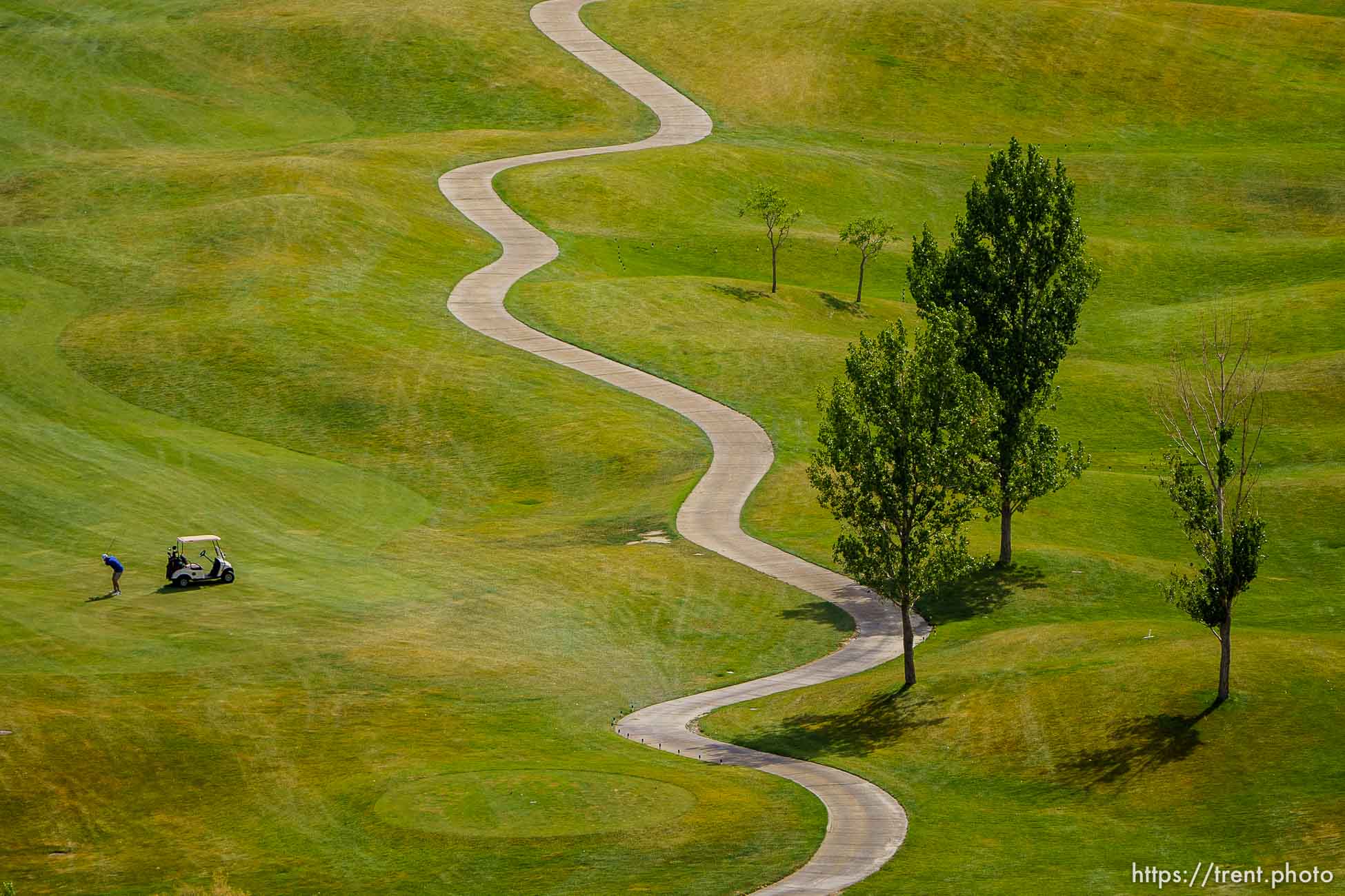 (Trent Nelson  |  The Salt Lake Tribune) Old Mill Golf Course in Salt Lake City on Friday, June 25, 2021.