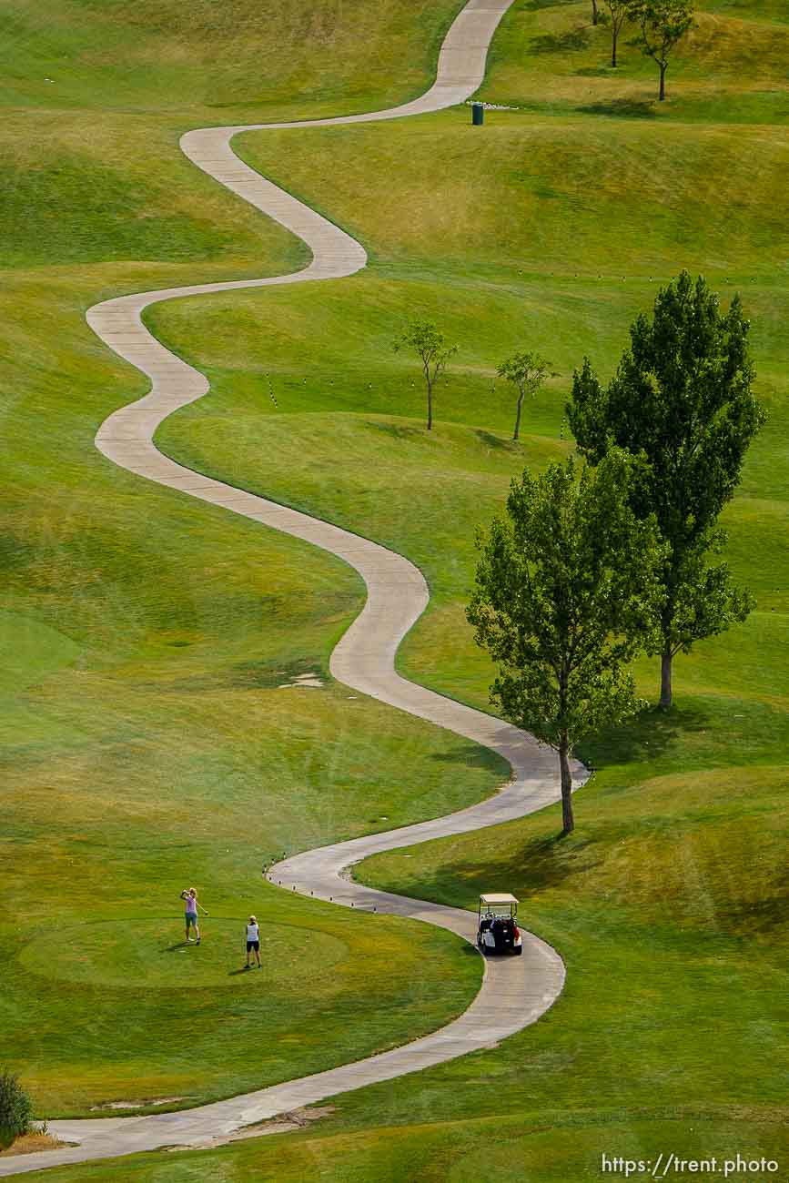 (Trent Nelson  |  The Salt Lake Tribune) Old Mill Golf Course in Salt Lake City on Friday, June 25, 2021.