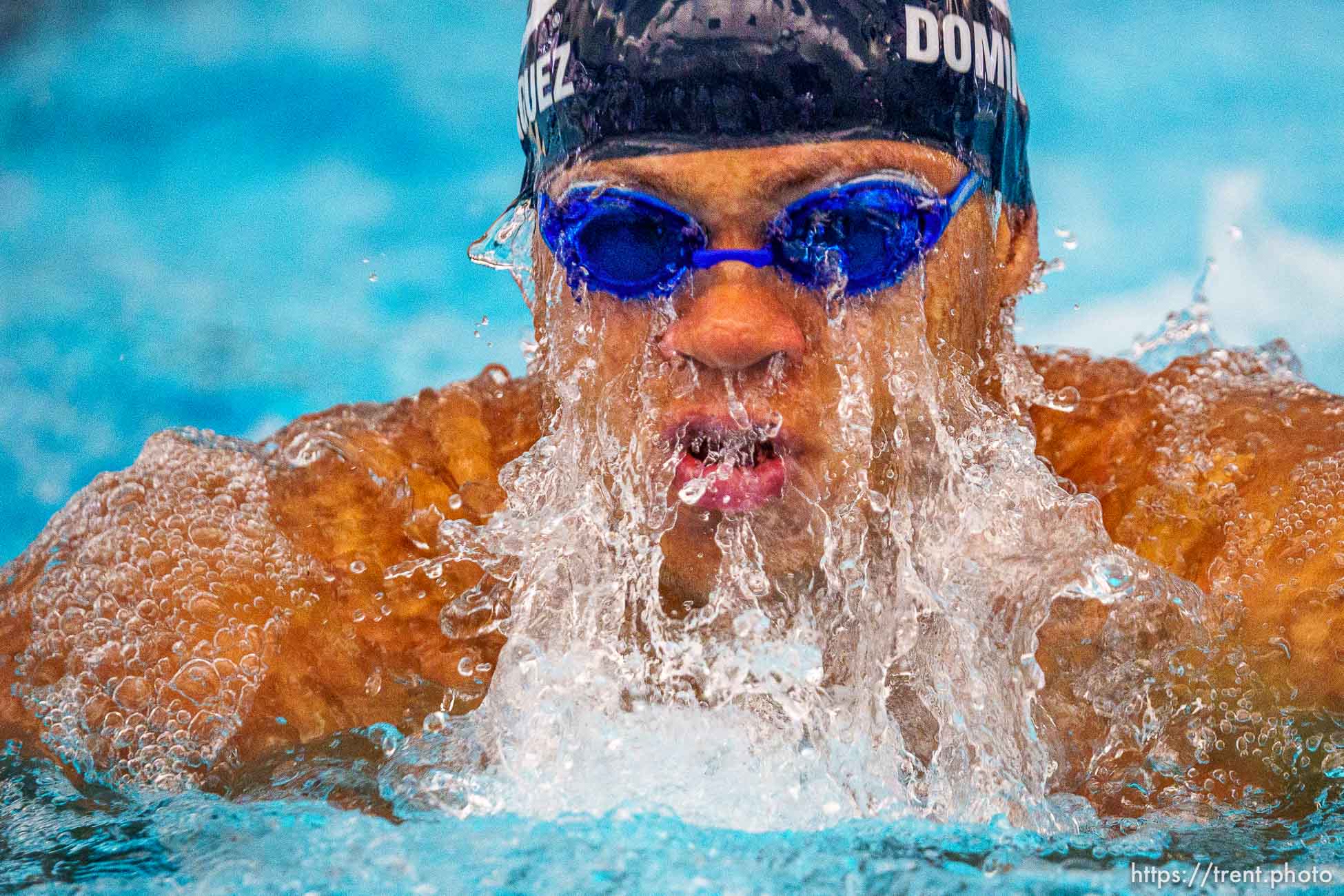 (Trent Nelson  |  The Salt Lake Tribune) BYU swimmer Josue Dominguez will be the only male swimming for the Dominican Republic at the Olympics in Tokyo. Dominguez was photographed at BYU in Provo on Thursday, July 8, 2021.