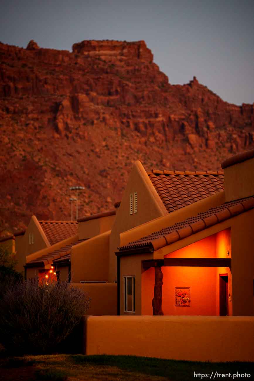 (Trent Nelson  |  The Salt Lake Tribune) Rim Village, a subdivision in Moab on Thursday, July 15, 2021.