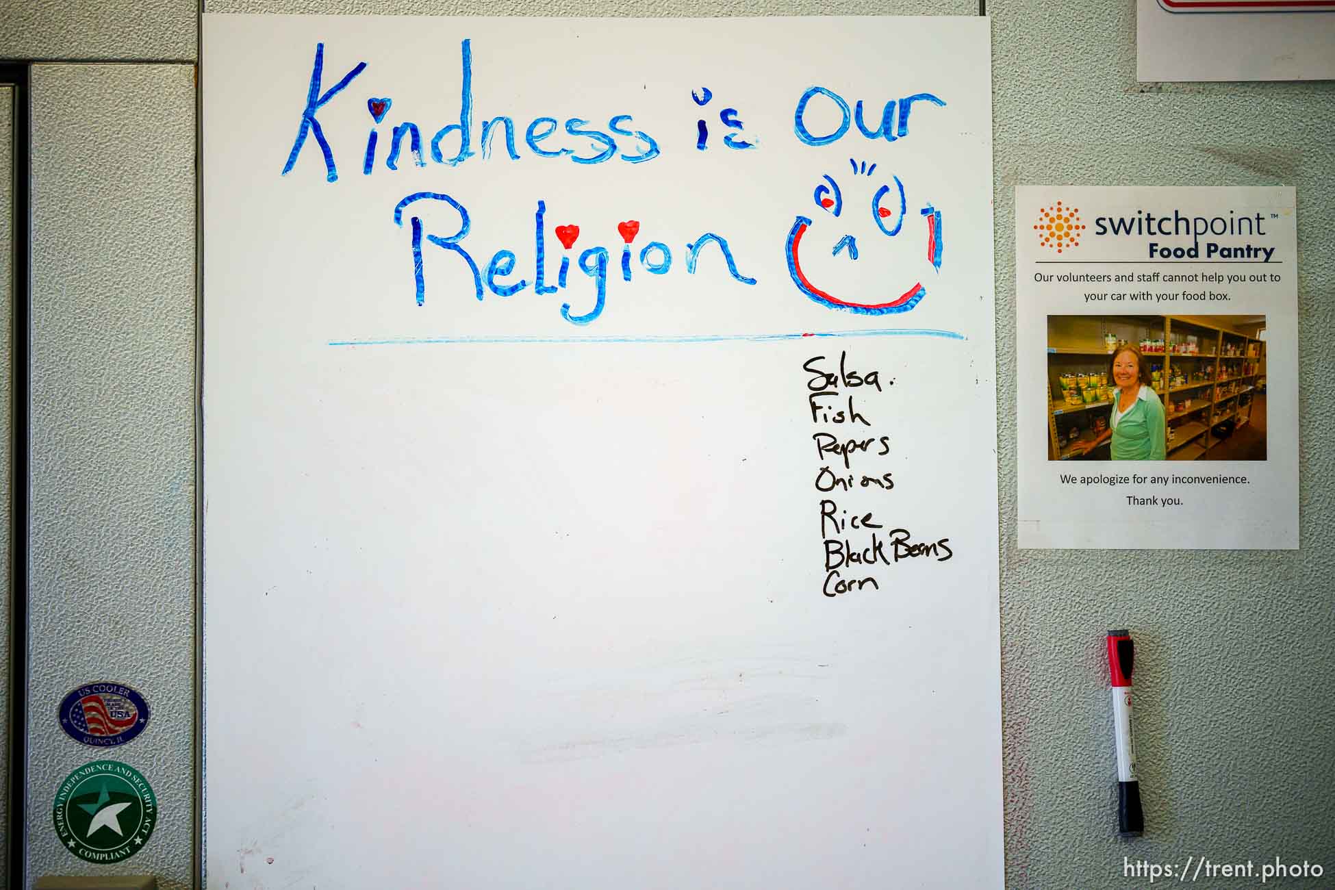 (Trent Nelson  |  The Salt Lake Tribune) The food pantry at the Switchpoint shelter in St. George on Friday, June 11, 2021.