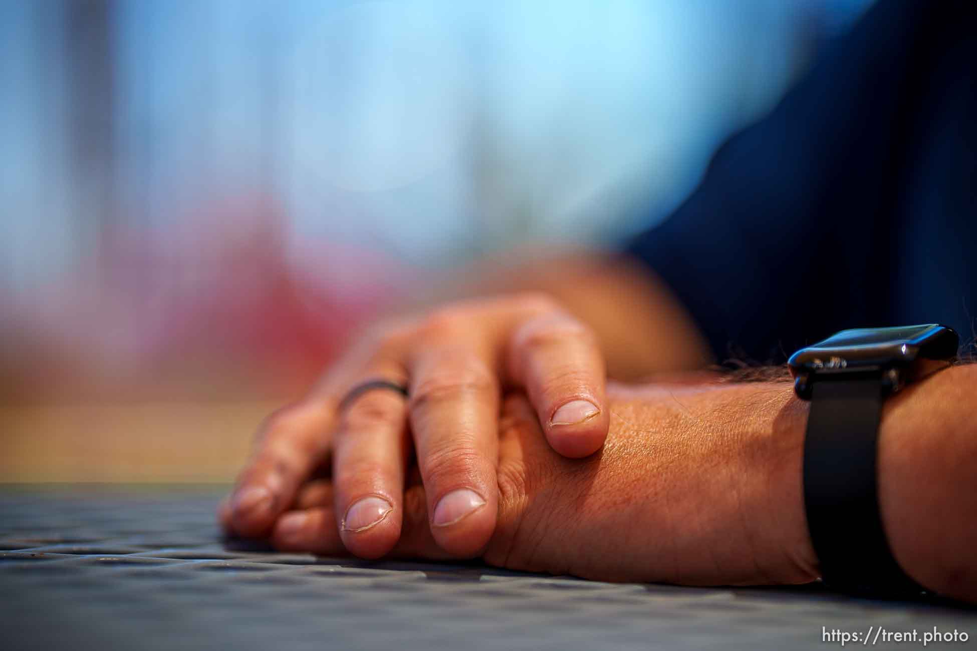 (Trent Nelson  |  The Salt Lake Tribune) Jerry, a resident at the Switchpioint shelter in St. George on Friday, June 11, 2021. “This is really hard,” he said, “and it’s really embarrassing.”