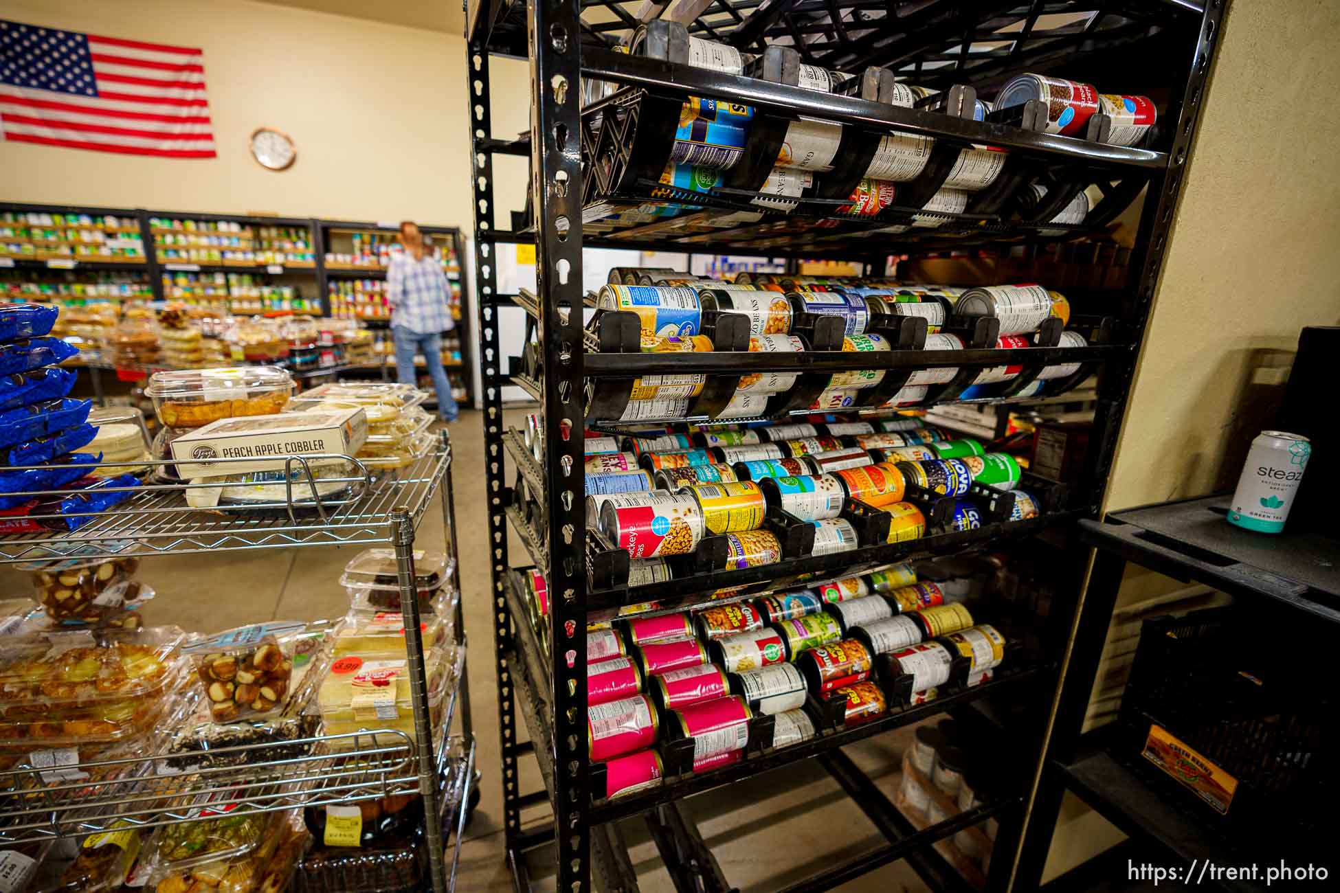 (Trent Nelson  |  The Salt Lake Tribune) The food pantry at the Switchpoint shelter in St. George on Friday, June 11, 2021.