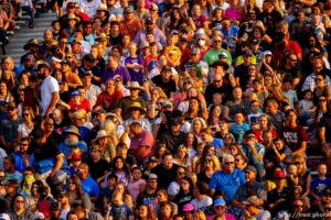 (Trent Nelson  |  The Salt Lake Tribune) Punishment at the Peak, a demolition derby in Grantsville on Saturday, Aug. 7, 2021.